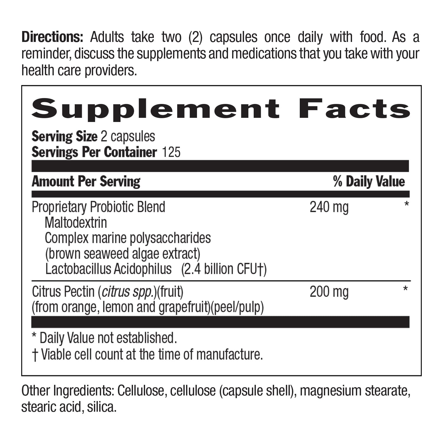 Country Life Acidophilus Probiotic Supplement for Women & Men - Free from Common Allergens - 2.4 Billion CFUs to Support Digestive Health - Dairy-Free, Non-GMO, 250 Vegan Capsules — Amazon image 5