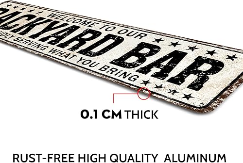 Miniatura 3 de Letreros divertidos y decoración para el patio trasero, decoración de piscina al aire libre, letrero de cerveza para bar, letrero de bienvenida a