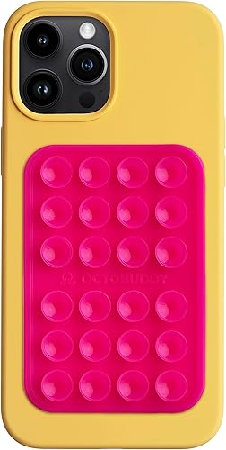 OCTOBUDDY Classic MAX - Funda adhesiva de silicona con succión para teléfono - Manos libres, soporte de agarre fuerte para selfies y videos -