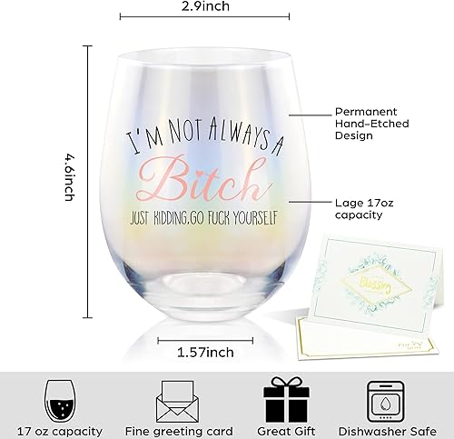 Miniatura 8 de Home Is Wherever Mom Is Funny - Regalos de copa de vino para mamá, cumpleaños único, regalos para el día de la madre para mujeres, madre, nueva