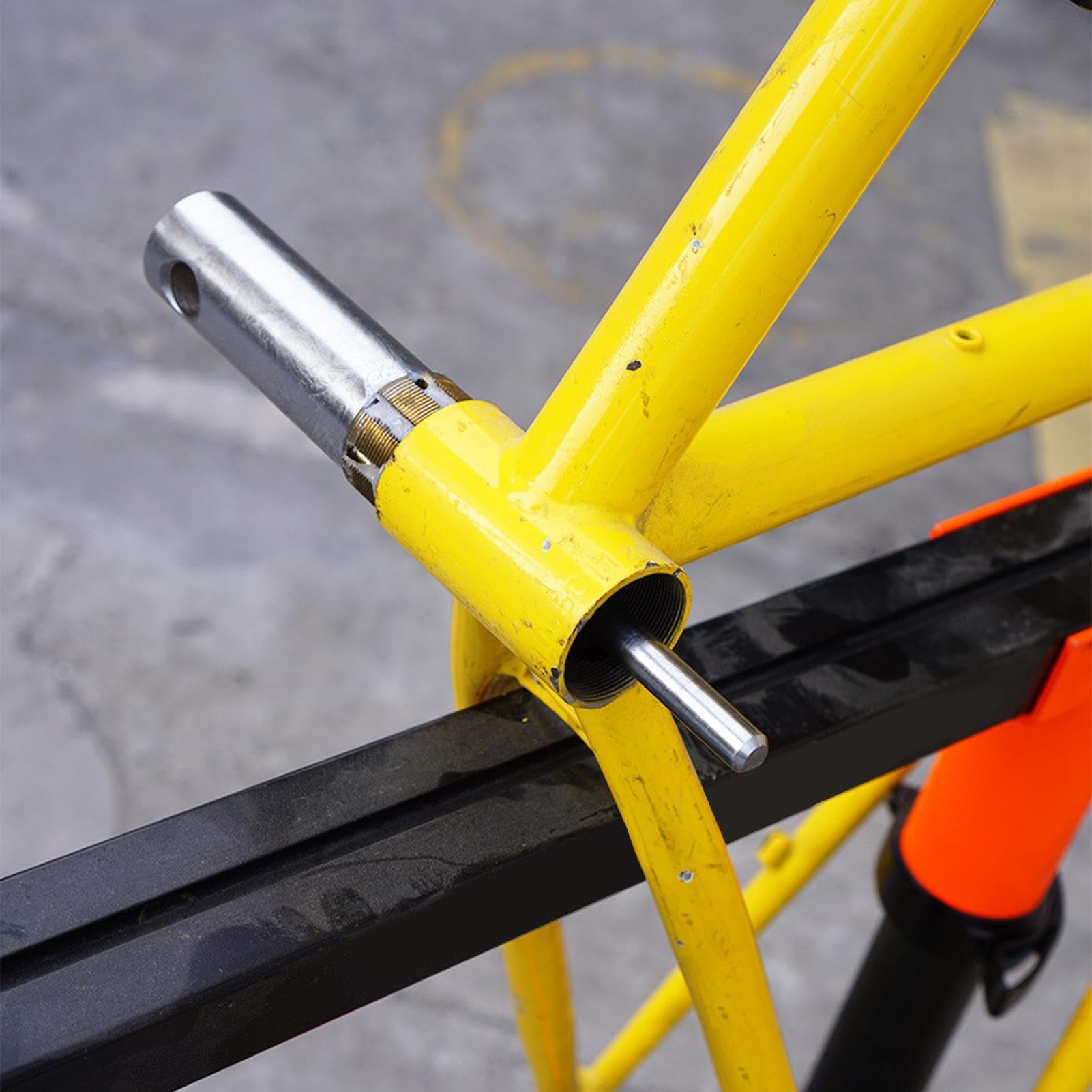 Fahrrad Unterdrückungswerkzeuge - Fahrradständer Tretpresse | Edelstahl Radfahren Werkzeuge Wasserhahn und Tretlager Abdeckung Set für Verschiedene Fahrräder