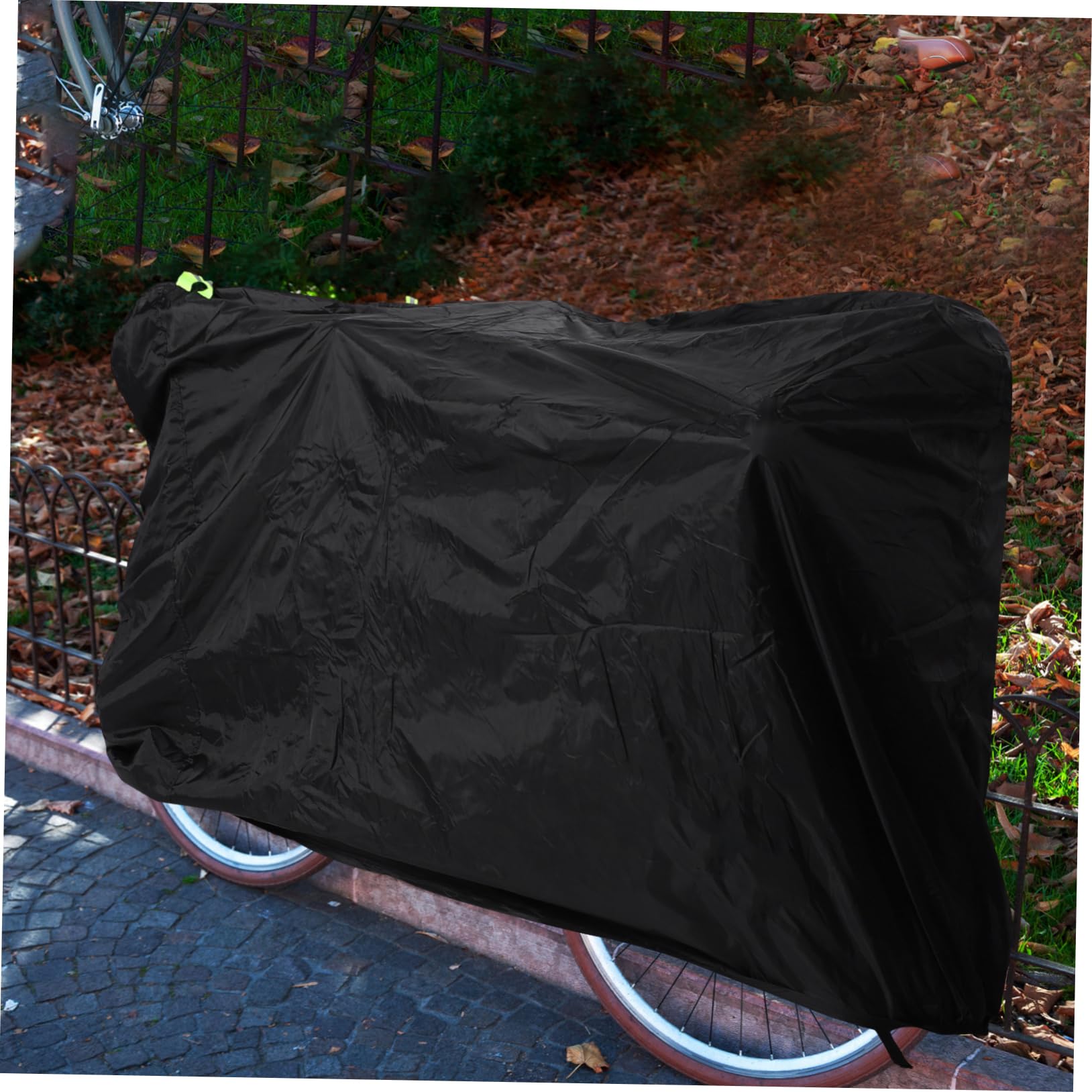 Copertura per Biciclette da Esterno Nero, Oxford Cloth | Protezione Solare e Pioggia, per Mountain Bikes e Bici Elettrica, Adatta a Parcheggi E'aperto