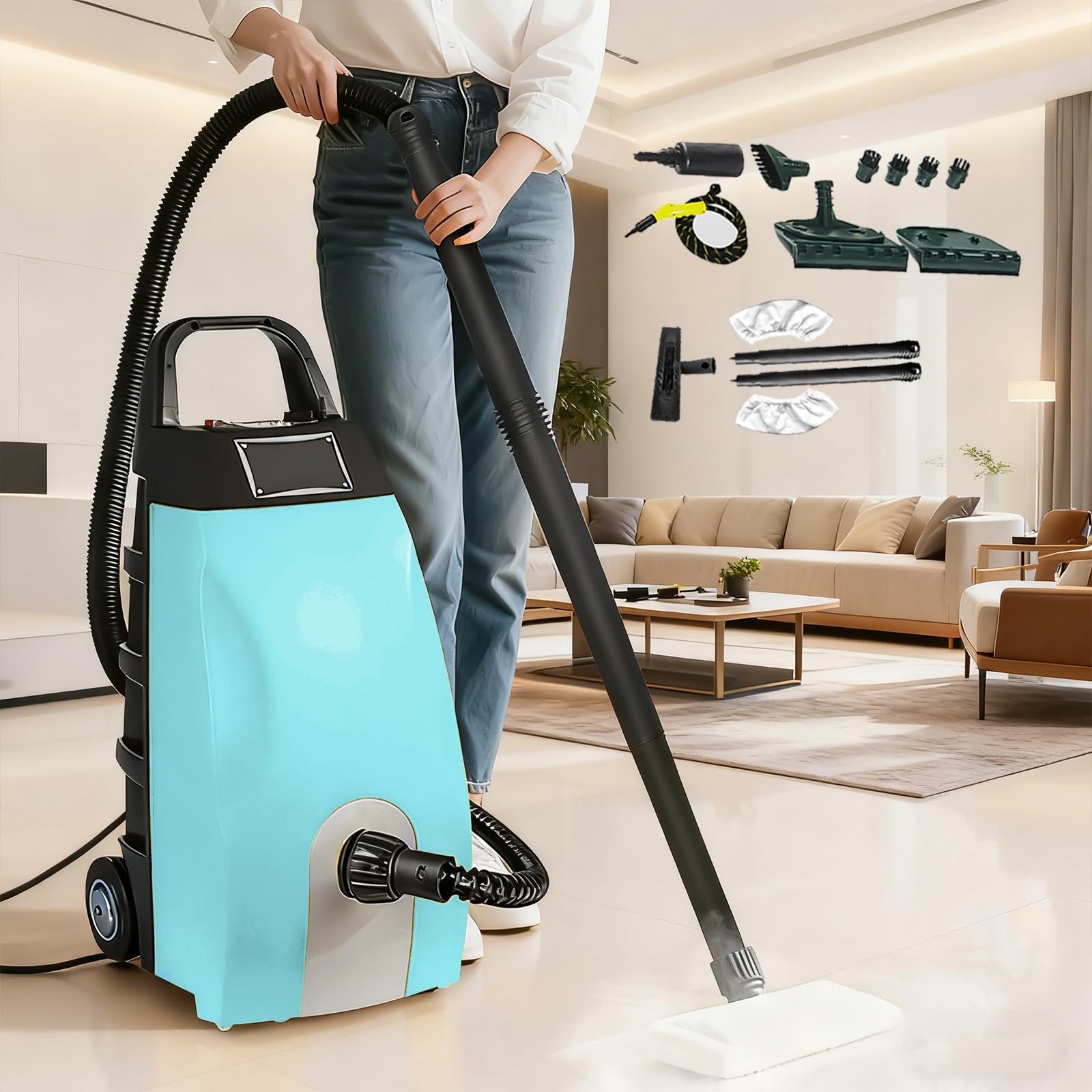 Dampfreiniger mit doppeltem Verwendungszweck für Zuhause und Auto