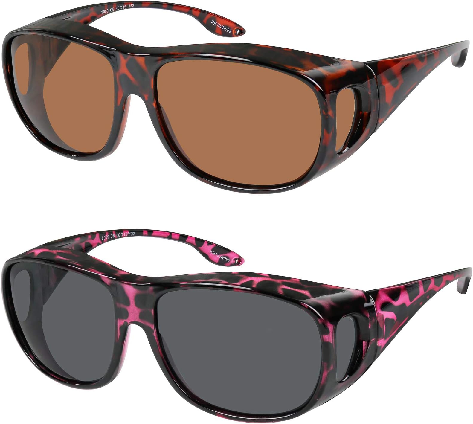 Fit Over Wrap Sunglasses Polarized Lens Wear Over Eyeglasses 100% UV Protection for Men and Women