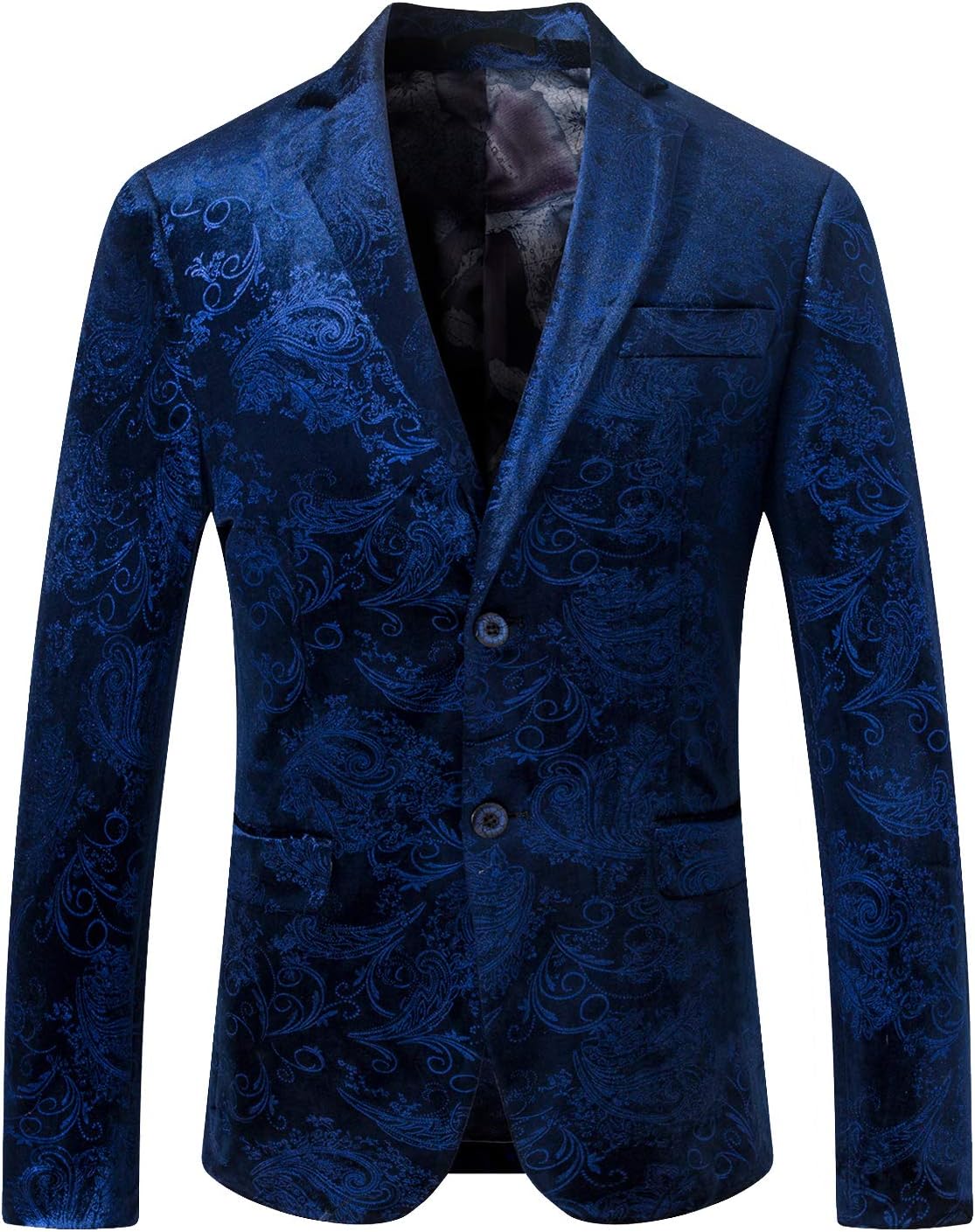 SuiSionalMen's Luxury Dress Slim Fit Tuxedo Suit Jacket and Stylish Blazer