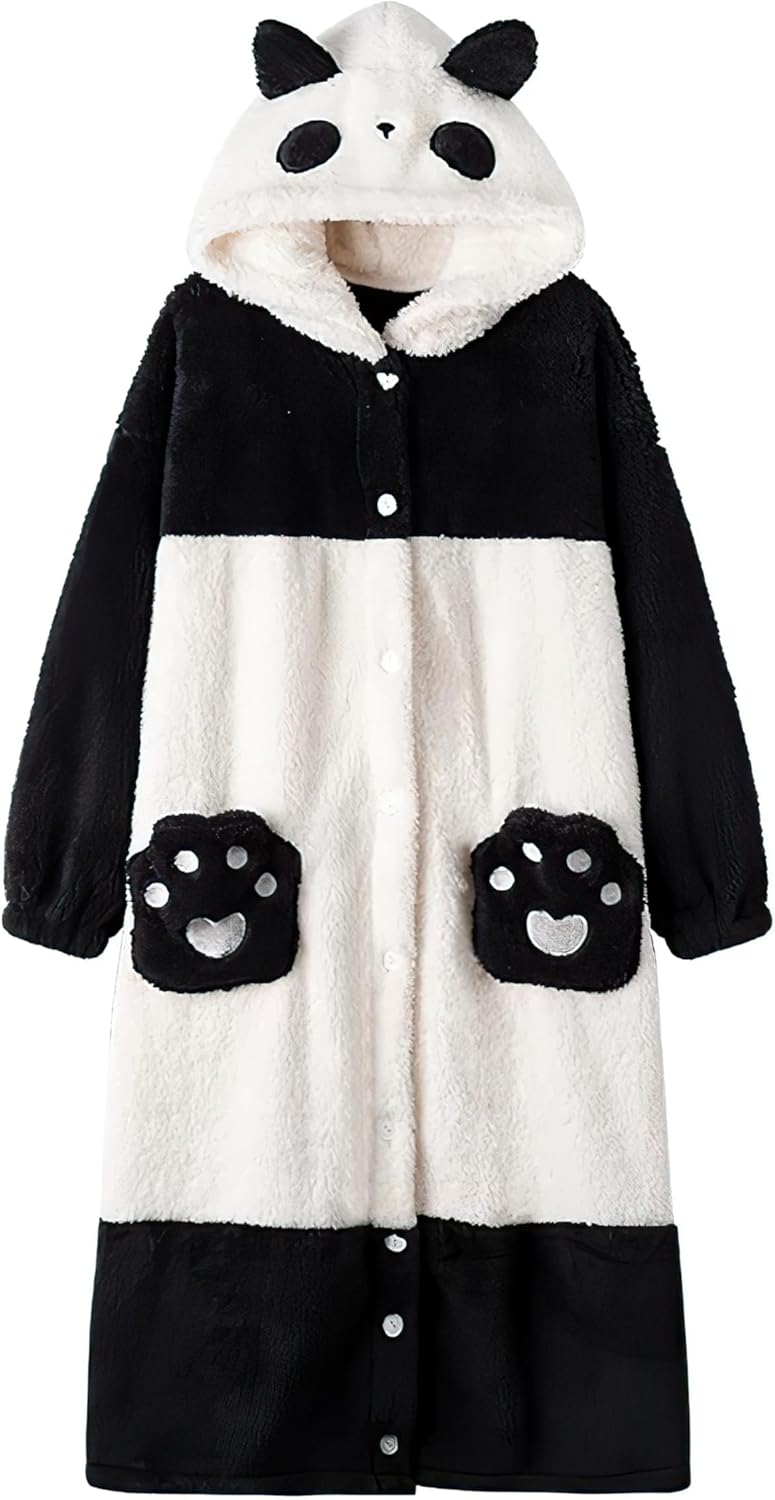 YKONTOH Panda Onesie Pajamas Animal Unisex Adult Onesie