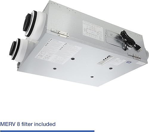 Miniatura 5 de Panasonic Intelli-Balance 100 Ventilador de recuperación de energía (ERV), 30-100 CFM, enchufe estándar, clima templado, FV-10VE2