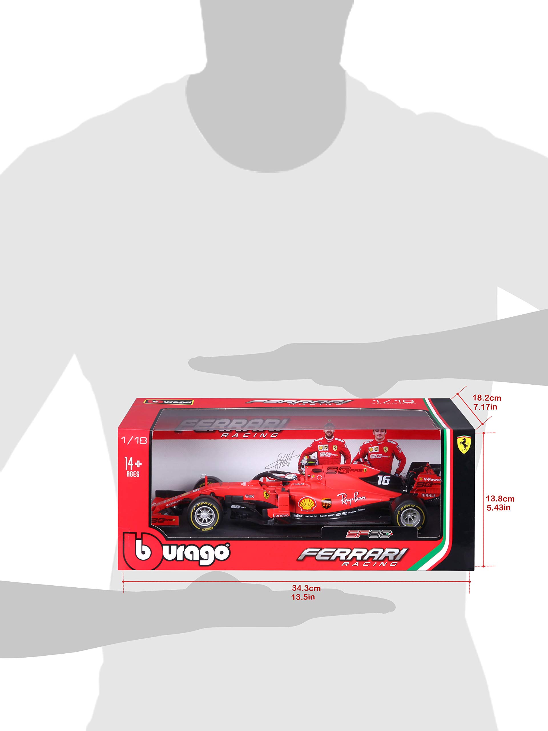 Bburago 1:18 2019 FERRARI - LECLERC