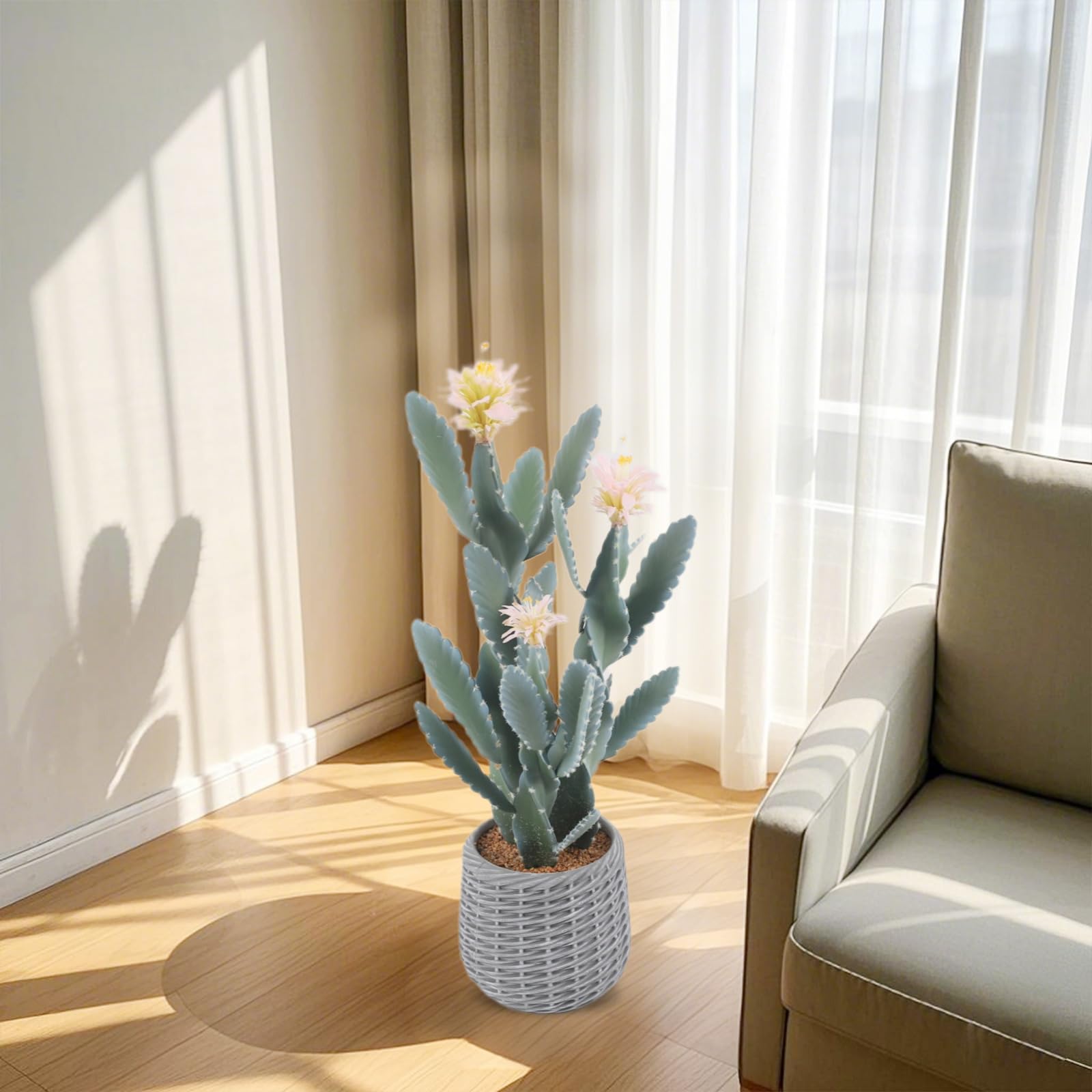 Künstlicher Kaktus, 91Cm Kunstpflanze Kaktuspflanzen Groß, Euphorbia Acrurensis Sehr Pflegeleicht, Kunstpflanze Im Topf Pflanzen Dekoration Für Zuhause Garten Büro Dekoration Einweihungsgeschenke - B