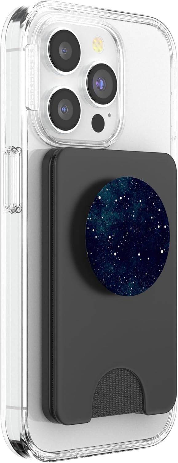 Neil deGrasse Tyson Galaxy & Stars PopSockets PopGrip: Swappable Grip for Phones & Tablets, Black, Compatible with All Smartphones and Tablets