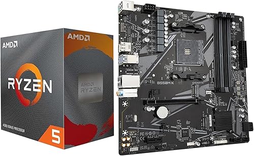 Miniatura 14 de Micro Center AMD Ryzen 5 5500 Procesador de escritorio con tarjeta madre Gigabyte A520M S2H Micro ATX
