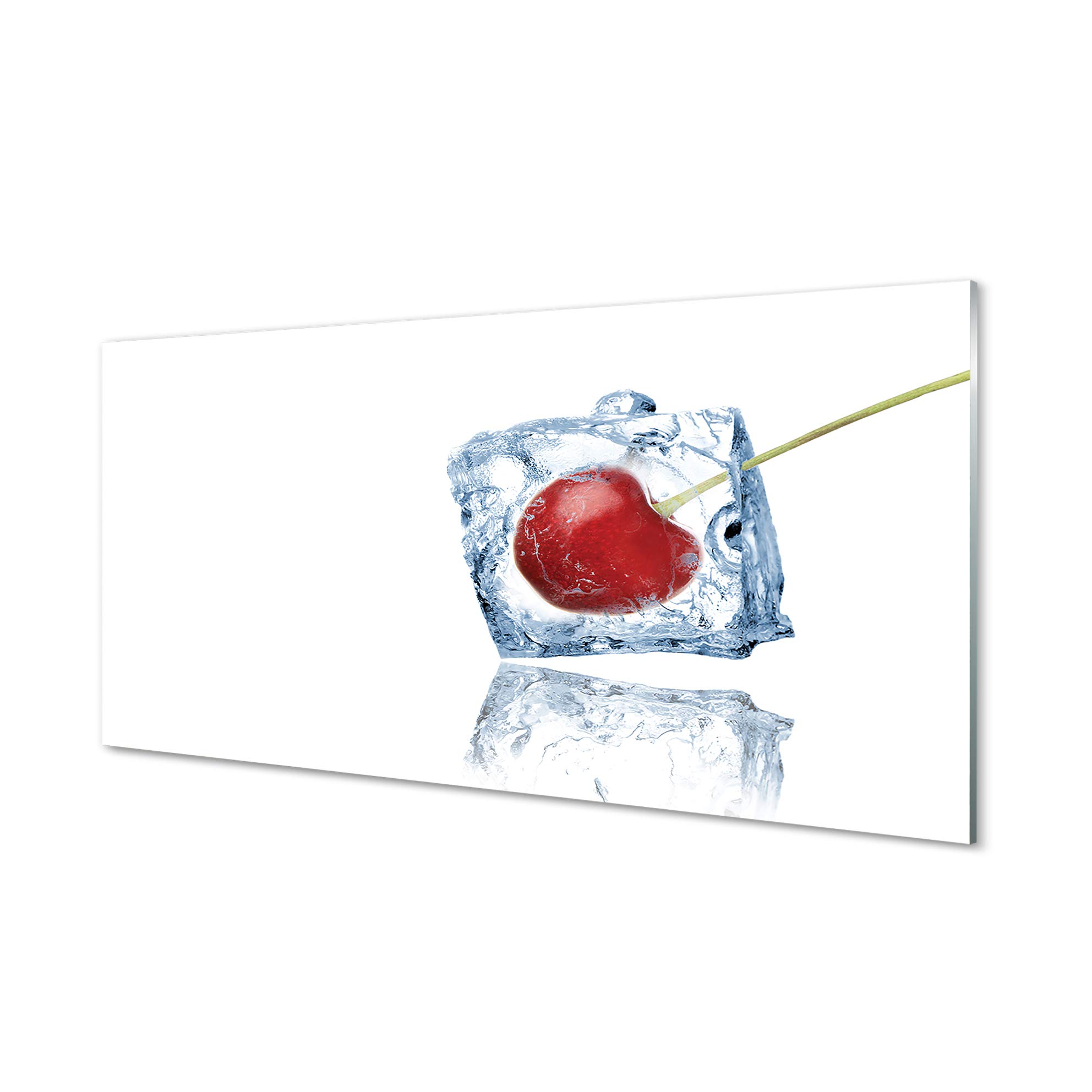 Impression sur verre de luxe Tulup 120x60cm tableau decoration murale fruits et glaçons