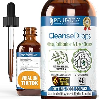 Cleanse Drops - Advanced Kidney & Gallbladder Cleanse Support Supplement - Liquid Delivery for Better Absorption - Chanca Piedra Used in Amazonian Rainforest