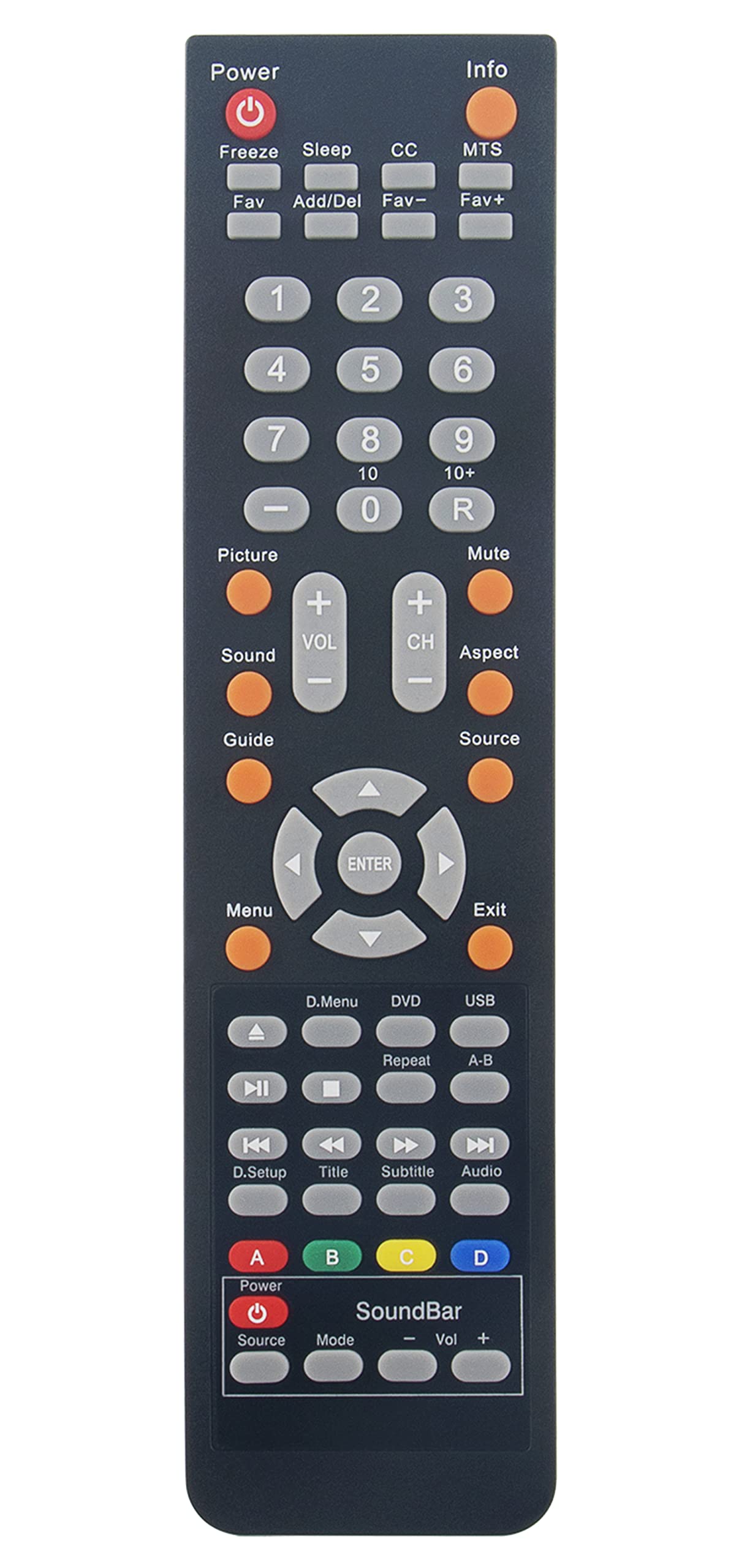 Replace Remote fit for oCosmo HD LED LCD TV E32 CE3200V XVN020 E32 CE3200V-WX2201P71 E32 CE3200V-XVN020 TV DVD Combo