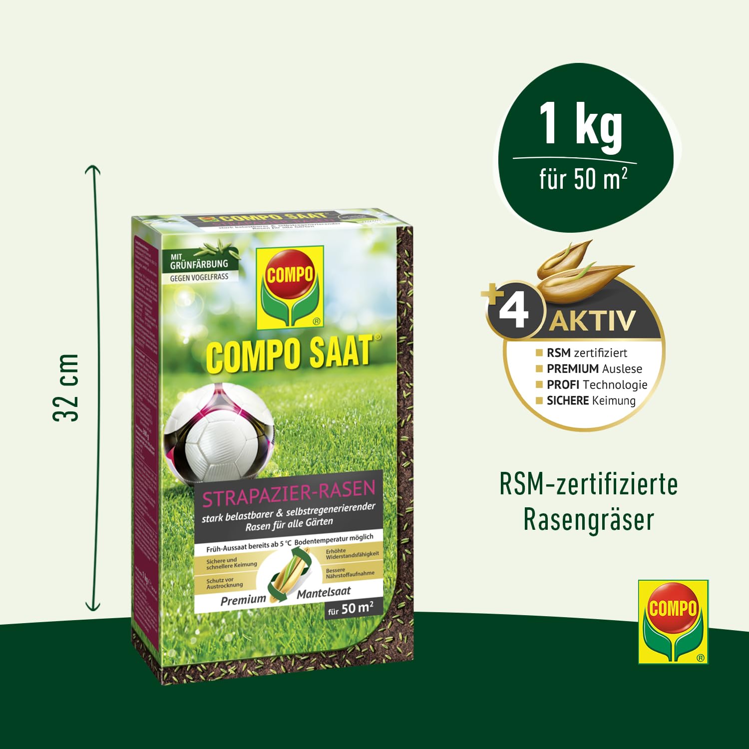 Compo SAAT Strapazier-Rasen 1 kg