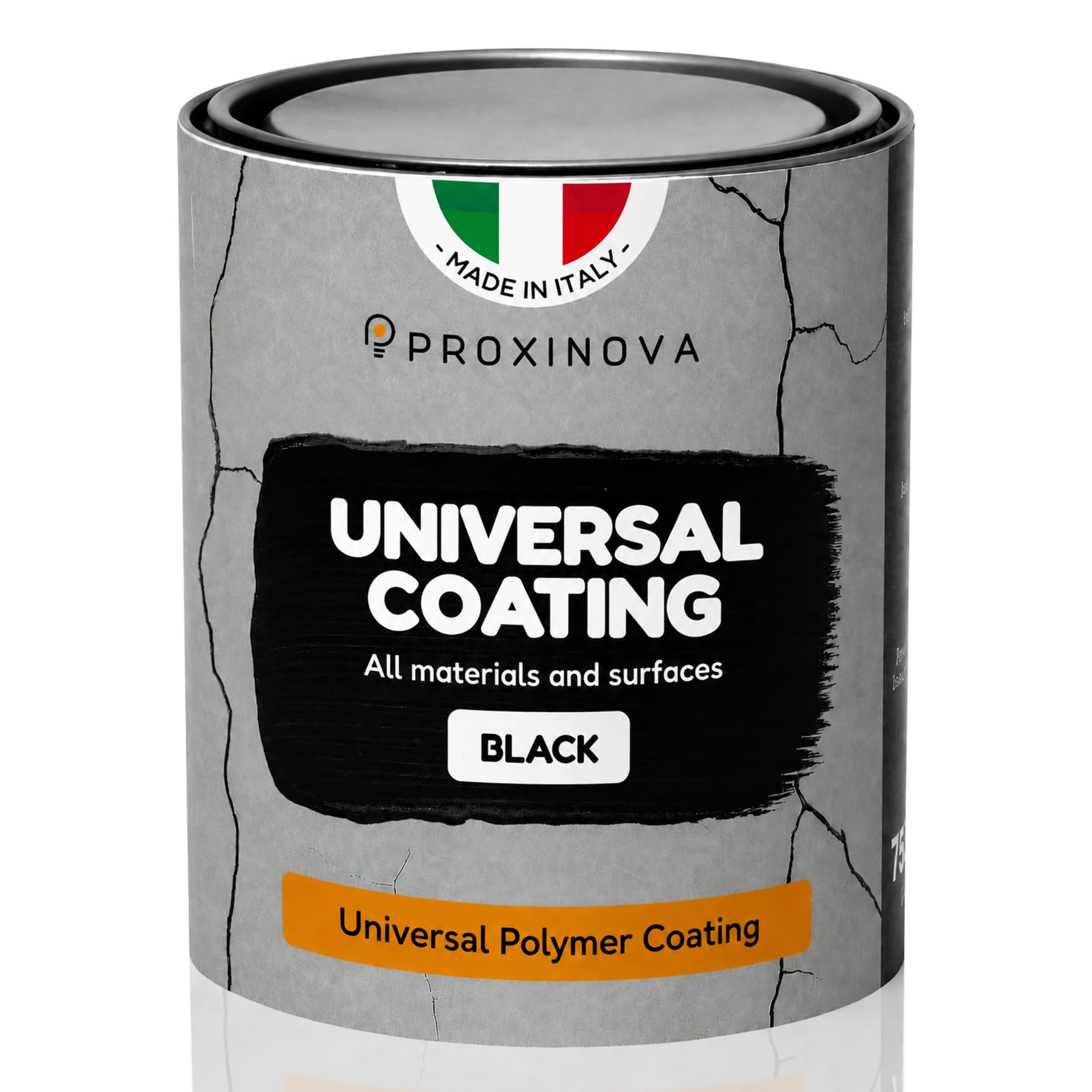 Liquid Waterproof Sheat Black PROXINOVA (750 ml) – Universal Coating, Ideal for Repairing Leaky Roofs, Chimneys, Gutters, Skylights for Motorhomes and Roof Tiles, UV-Resistant, Durable, Easy to Apply