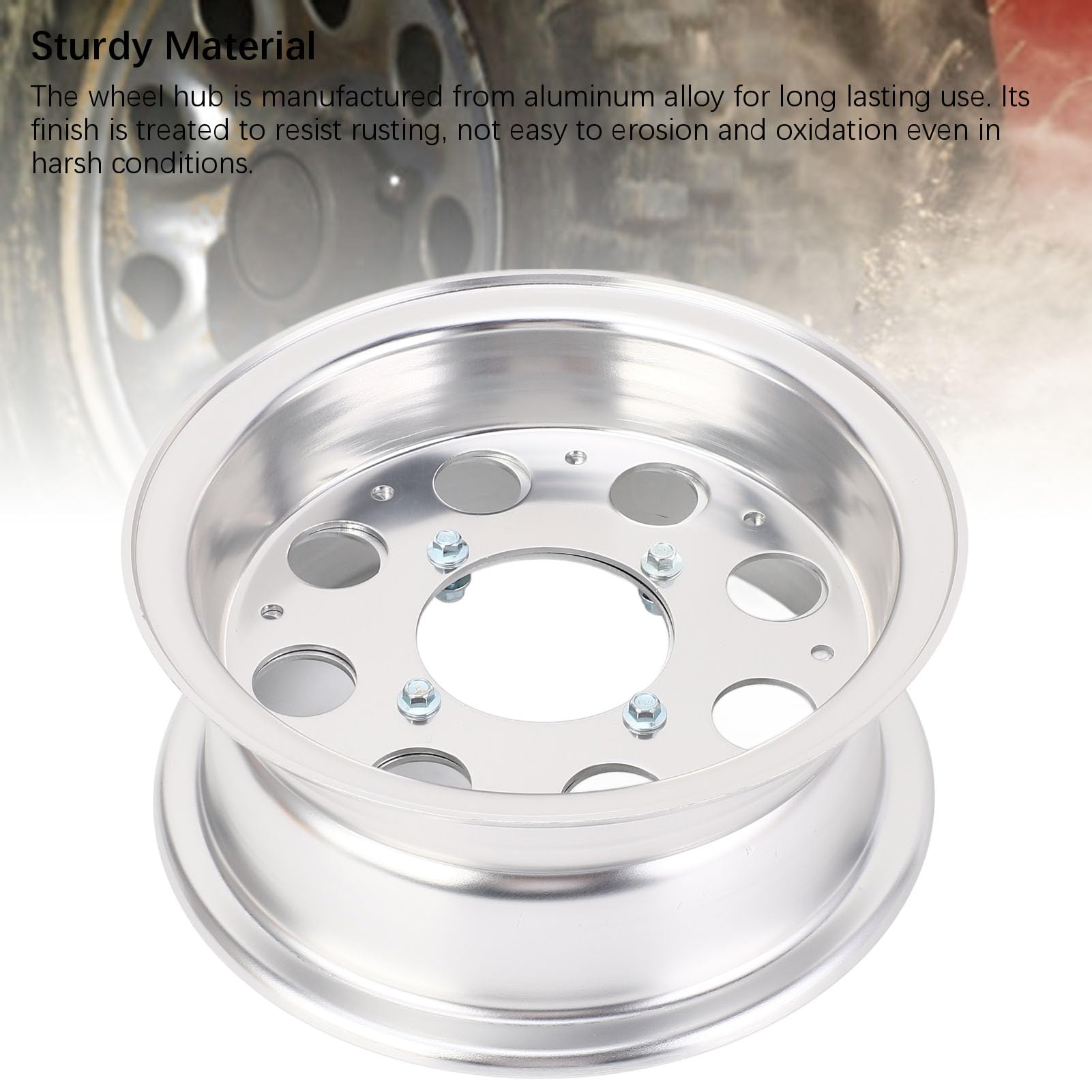 Yctze 3.50 8 Cerchione per Moto in Lega di Alluminio Ruota Anteriore Leggero con Trazione Migliorata per Monkey Z50 Z50J Z50A Z50R Cerchio da 8 Pollici