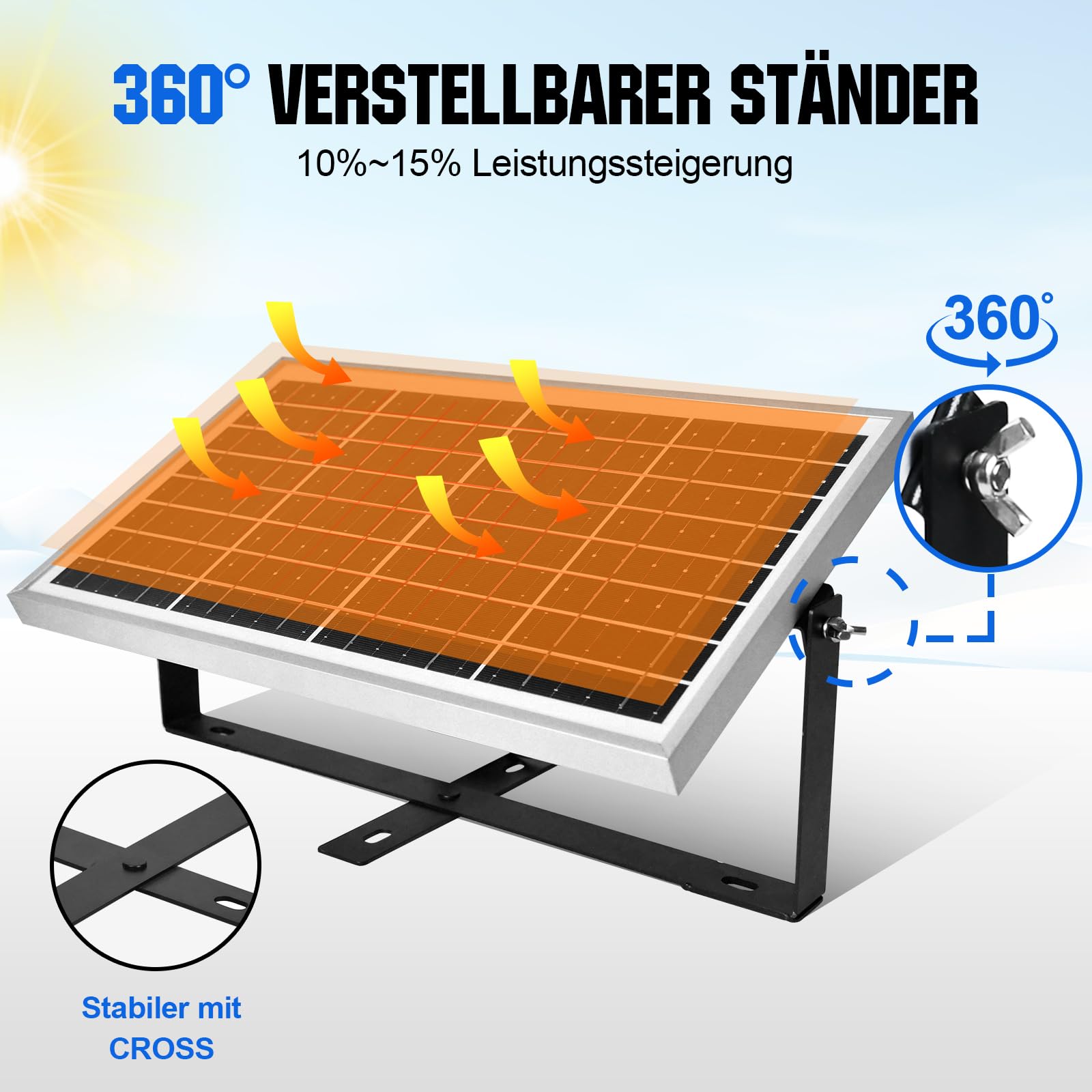 ECO-WORTHY Kit de panel solar monocristalino de 10 W, 12 V, cargador solar para carga de mantenimiento, módulo solar de 10 W, regulador de carga solar, cable solar para baterías de 12 V, caravana