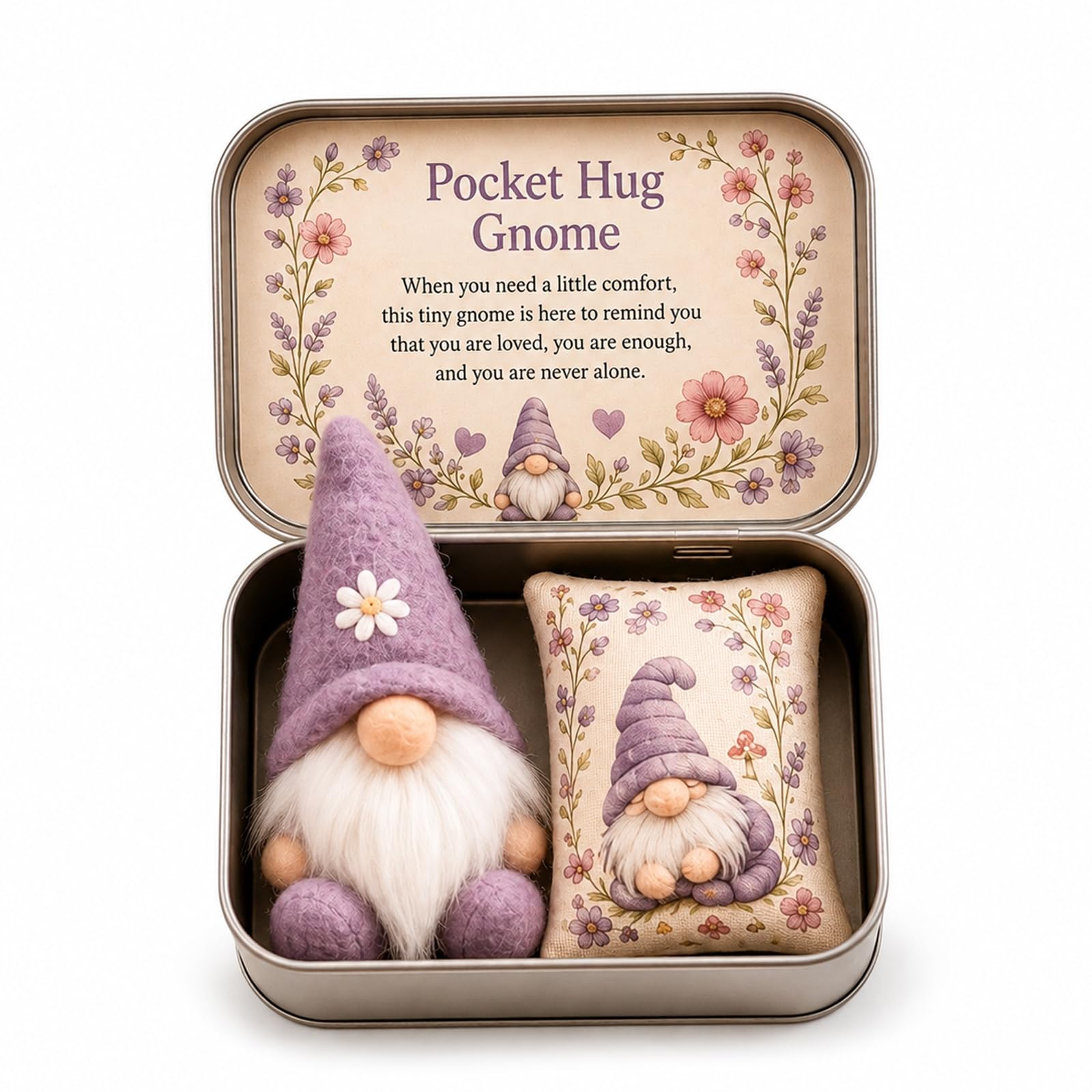 Pocket Hug Gnome Keepsake Gift Set in Tin Box，E — image 1