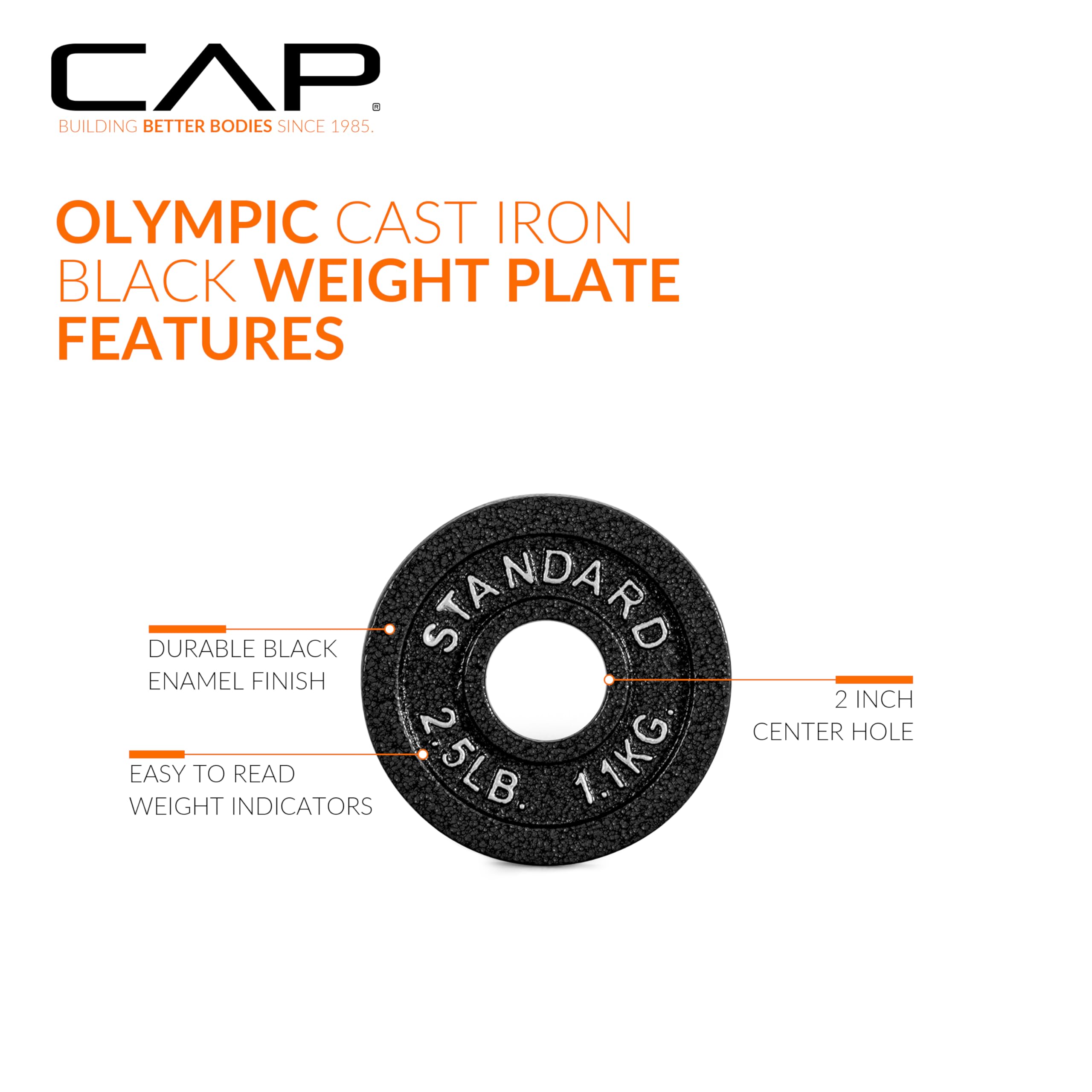 CAP Barbell 5 cm olimpijski uchwyt talerz