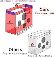 Vista 2 de Hely Cancy - Bolsa de malla portátil para práctica de tiro, compatible con dardos Nerf para niños mayores de 6 años