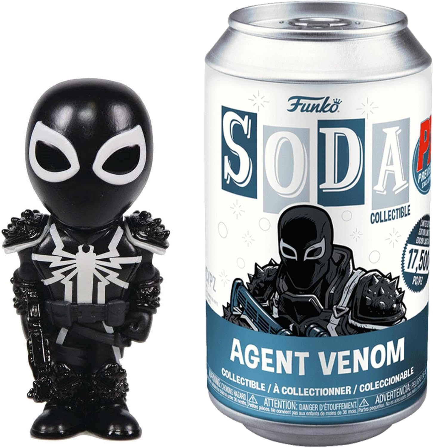 San Diego Previews Exclusive 2023 Vinyl Soda: Agent Venom with Chase PX Vinyl Figure