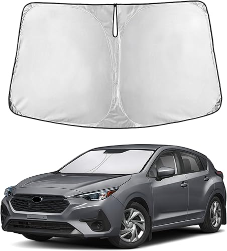 Miniatura 196 de EcoNour Parasol para Subaru Crosstrek 2013-2015 2016 2017, visera solar para parabrisas delantero y ventana, bloqueador de calor UV y protector