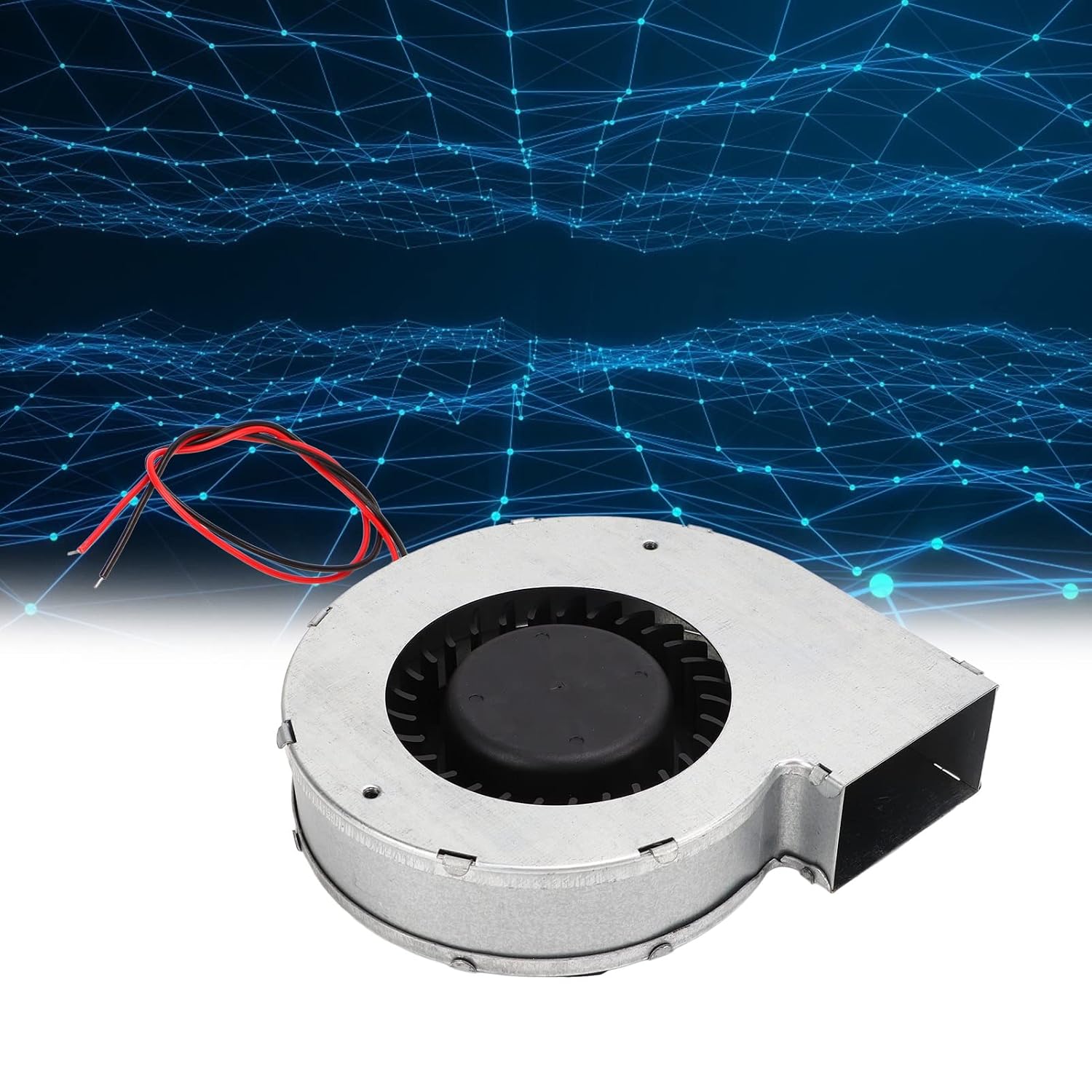 12V DC Brushless Blower Fan, High CFM 62.49CFM Centrifugal Cooling Fan with Dual Ball Bearing, High Speed 5500RPM for Router, Cabinet, 3D Printer, Data Center Cooling