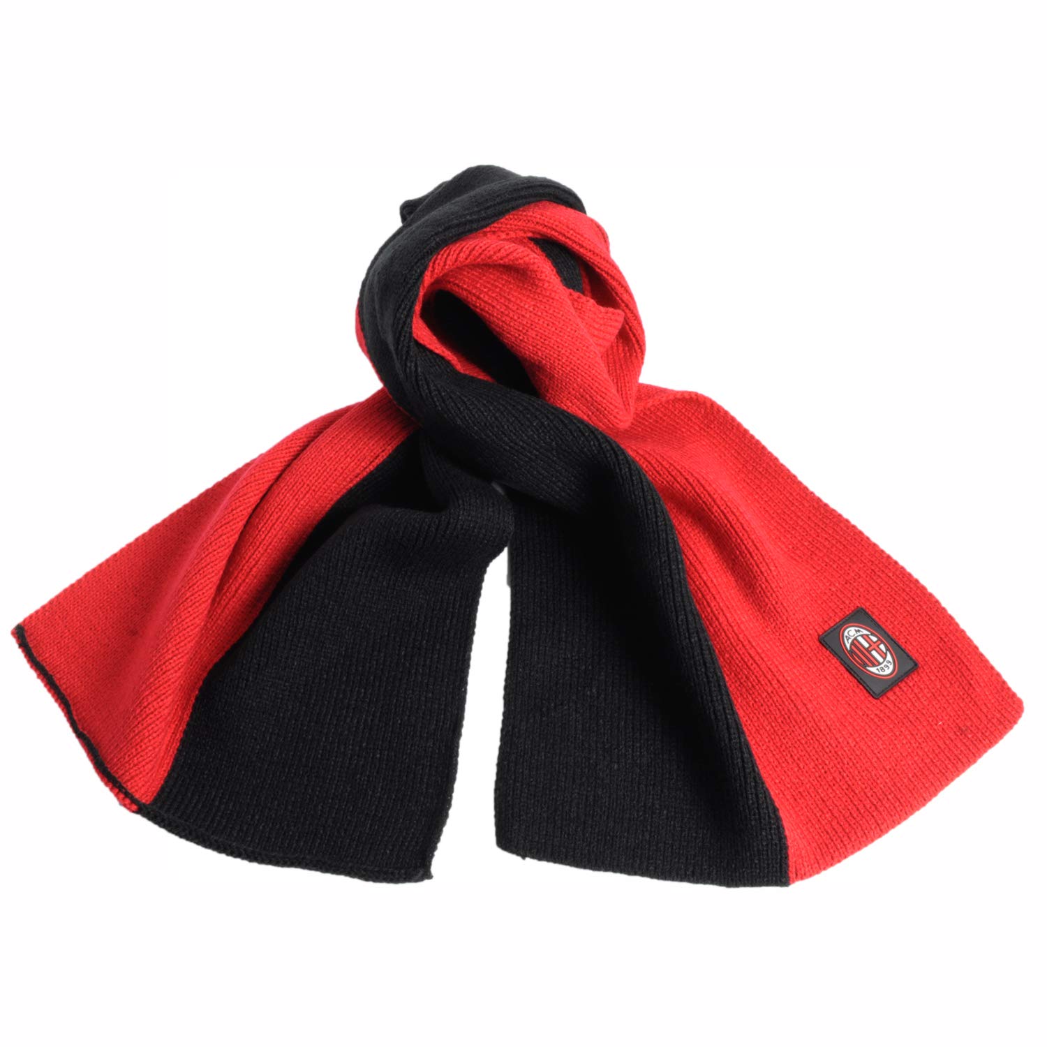 Imma Sciarpa Milan Bicolore Nero Rosso Uomo TU