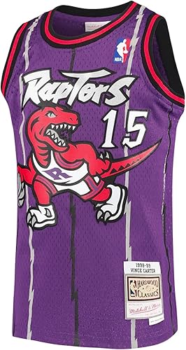 Miniatura 2 de Outerstuff Camiseta Swingman juvenil Vince Carter Toronto Raptors NBA Mitchell & Ness
