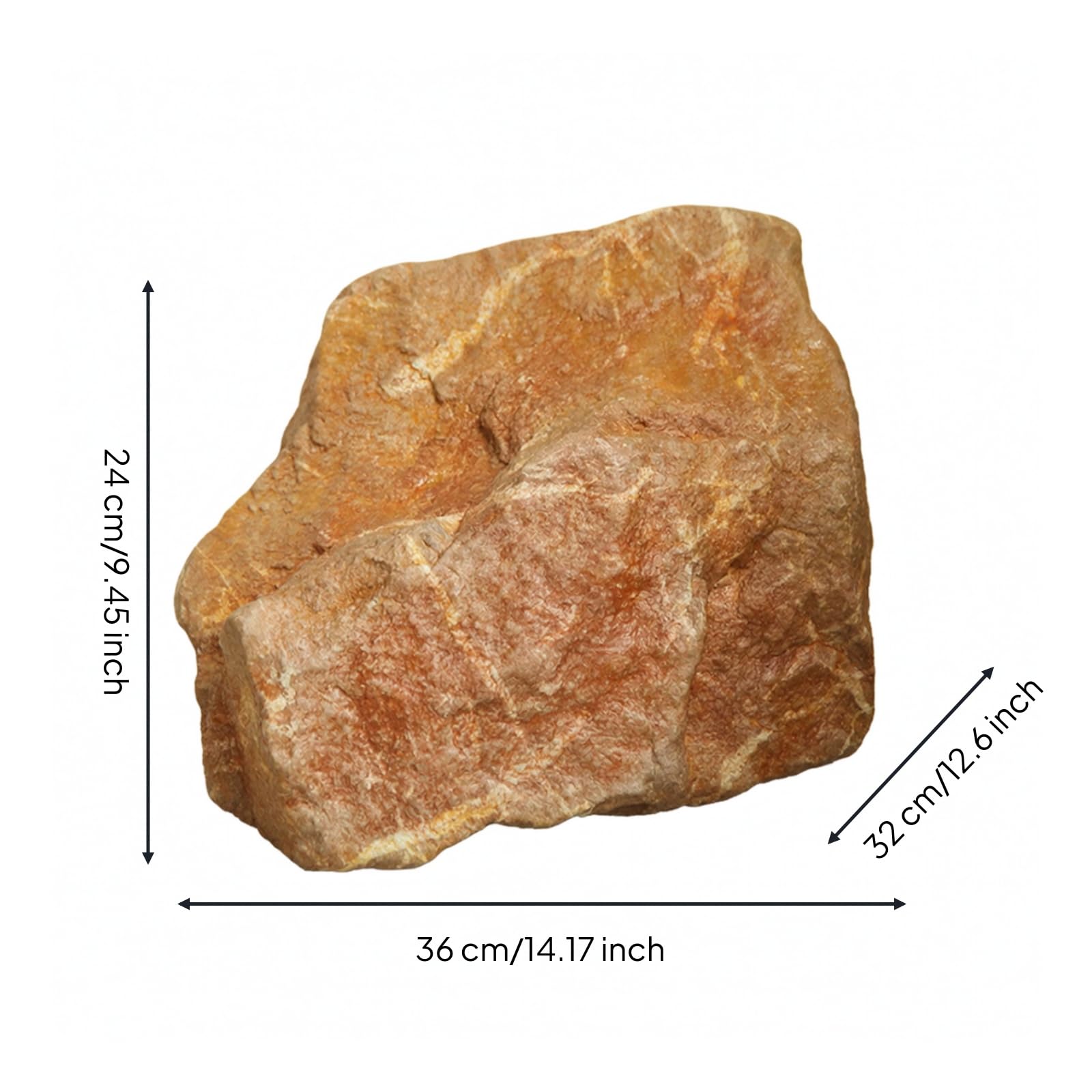 Baoblaze Simulated Rock Display Pietra Scenica Roccia Artificiale Finto in Schiuma Utile Come Prop Leggero con Finitura Rocciosa Adatto per Allestitori Vetrine, Semplice