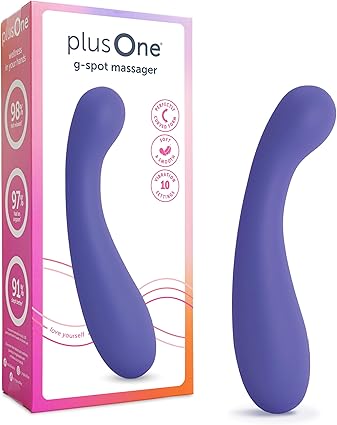 plusOne Masajeador G-Spot, estimulador de punto G, masajeador personal con 10 potentes ajustes de vibración, recargable, totalmente impermeable