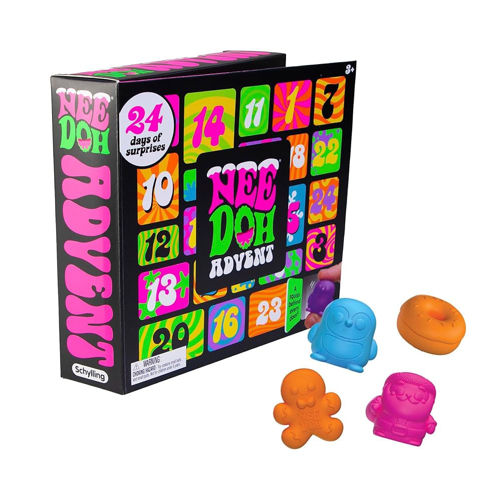 Schylling NeeDoh Squishmas アドベントカレンダー Amazon.co.jp: Schylling NeeDoh Squishmas アドベント