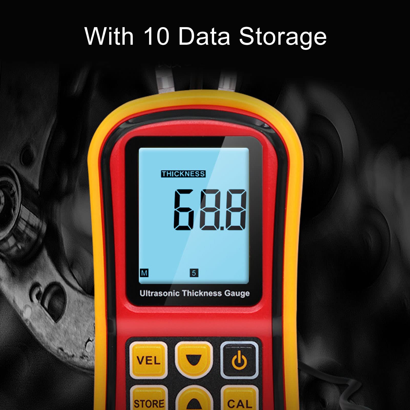 Medidor de espesor ultrasónico Medidor de pantalla digital para medición de espesor de metal GM100