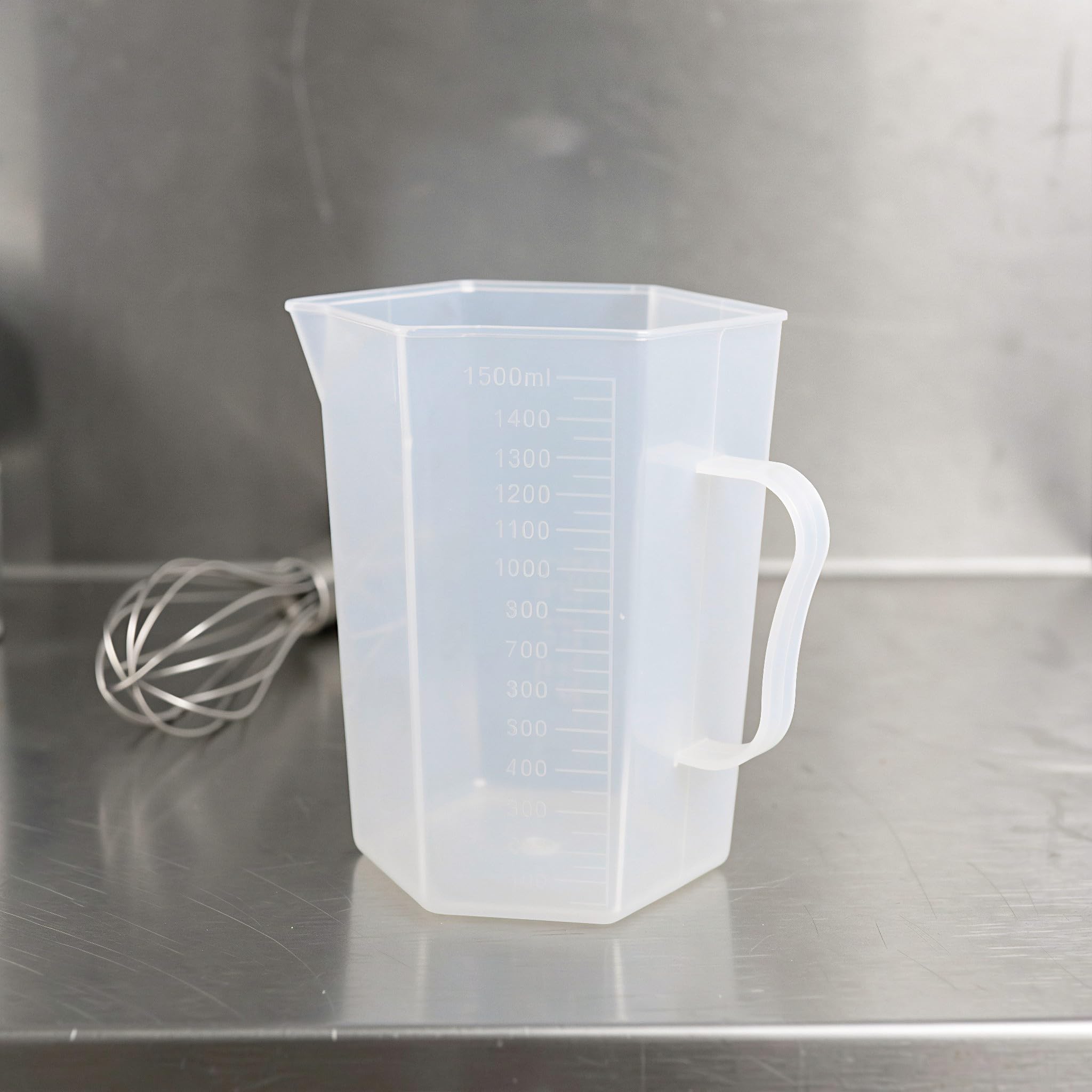 Gatuida Juego de 6 vasos medidores de líquidos graduados de 1,5 L, jarra