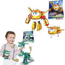 Super Wings Tino & Golden Boy 2Pack, 5" Transformable Figures for Kids 3+