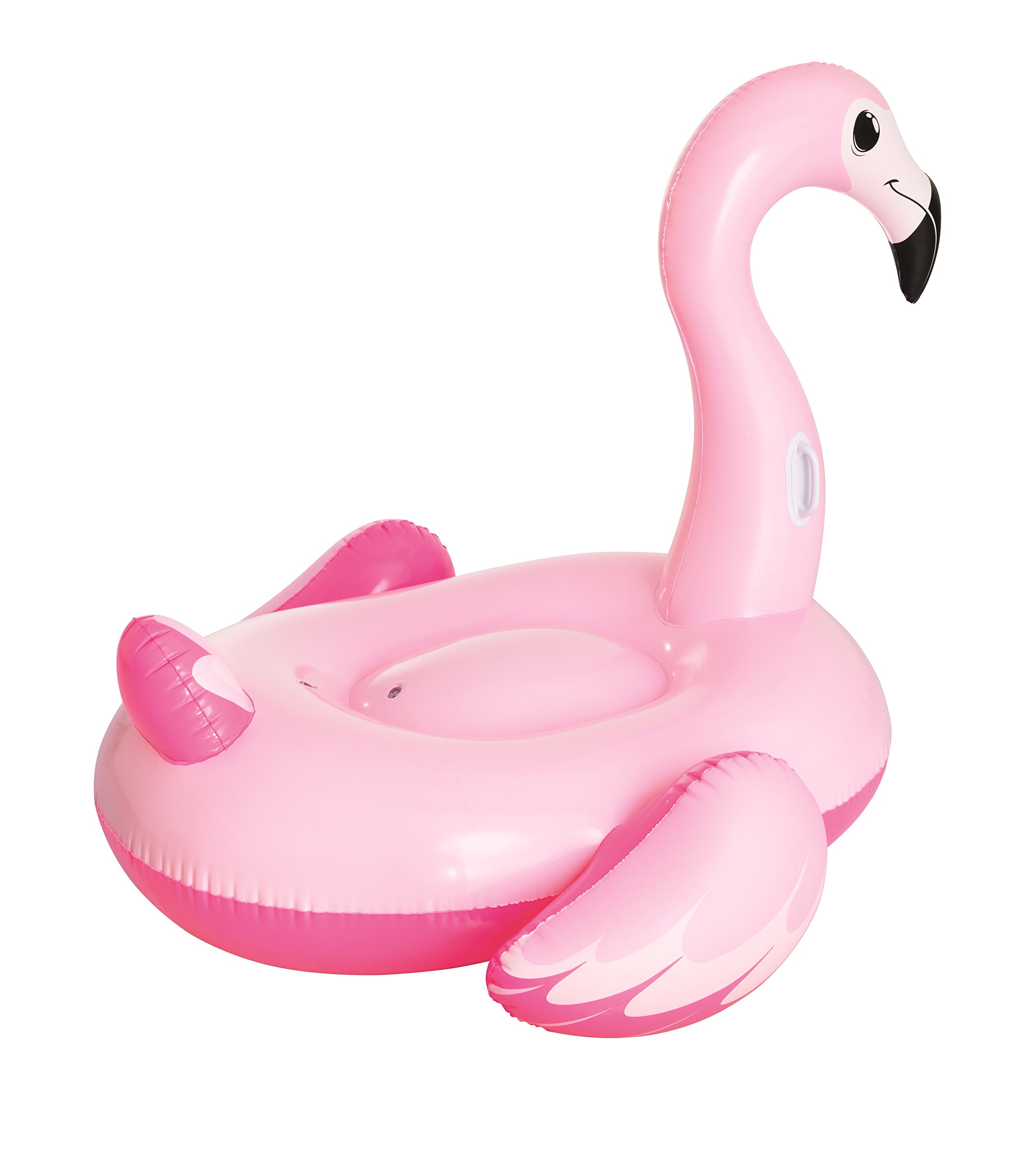 Bestway 41110 Float'nFashion Fenicottero Rosa Cavalcabile Gigante con Maniglie 1,91m x 1,78m