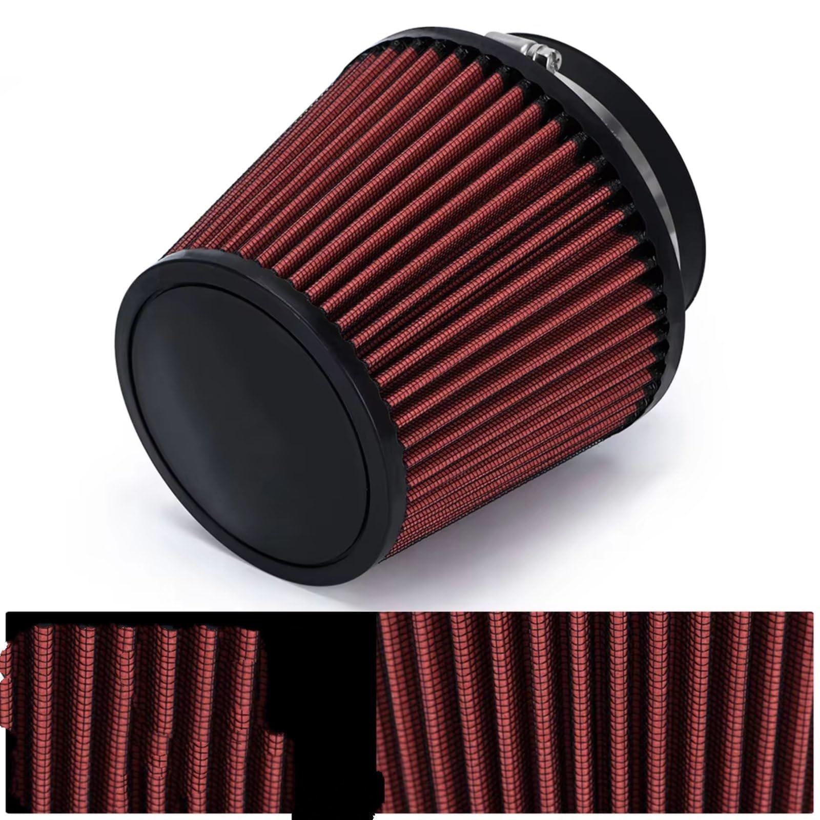 4" 100 Mm 4,5 Pouces Universel Filtre Air Voiture Entrée Haut Débit