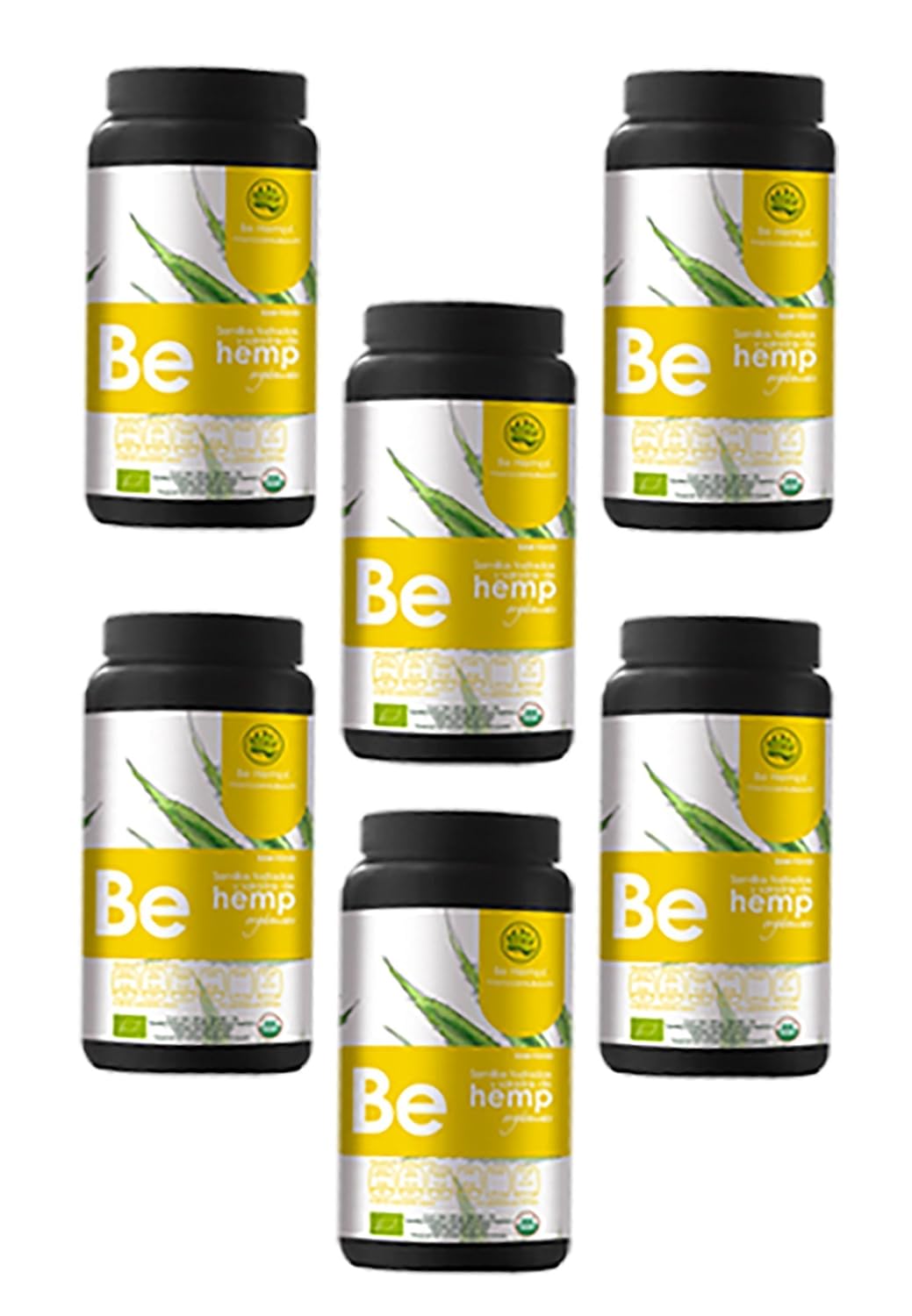 Be Hemp ! Premium Organic Hemp Seeds Toasted & Salted, 6