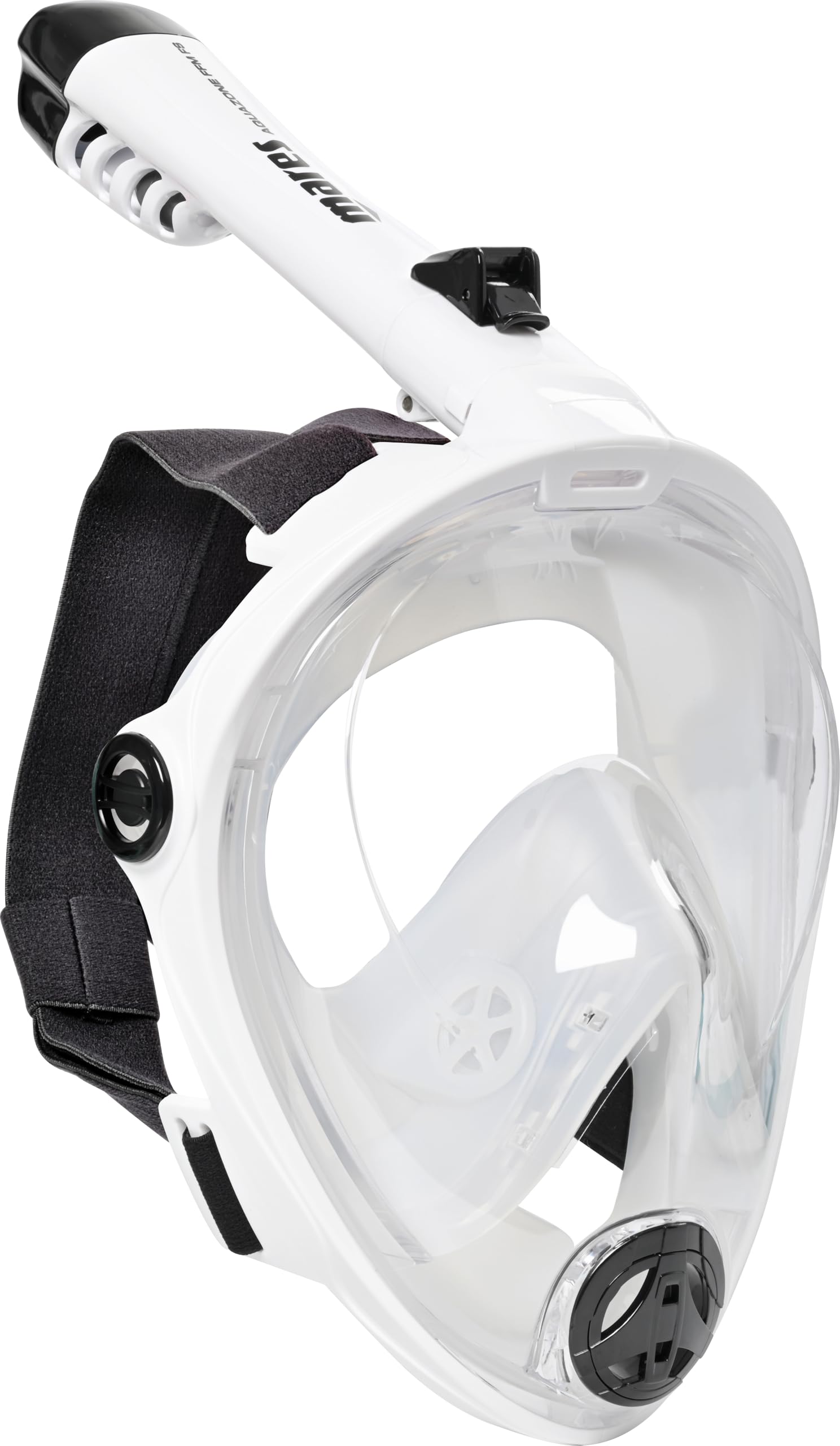 Mares Aquazone Full Face Mask - Máscara Integral de Snorkel para Adultos, Falda de Silicona, Tubo Plegable, 3 Tallas