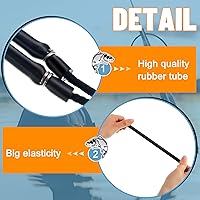 Vista 5 de 3 unidades de eslinga de lanza de poste de goma, bandas de fusil submarino para pesca en hielo, equipo de lanza para arpón de pesca submarina, 28