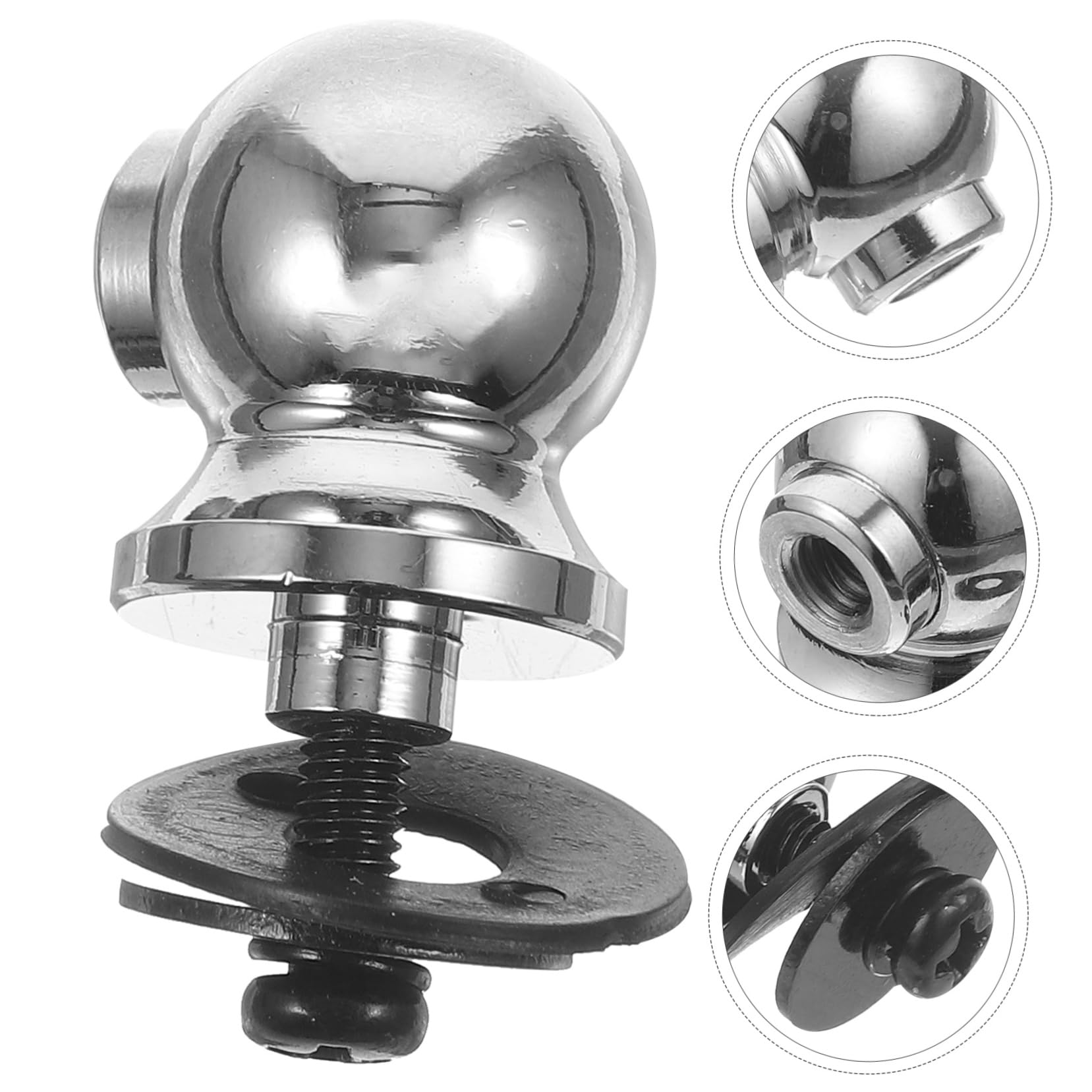 ERINGOGO Snare Parts Tom Leg Supply Key Drum Mount Bracket Tom Drum Kit Mount Base for Drum Kit Tom Leg Base Instrument Snare Base Percussion Bases Snare Part Drums and Zinc Alloy Silver