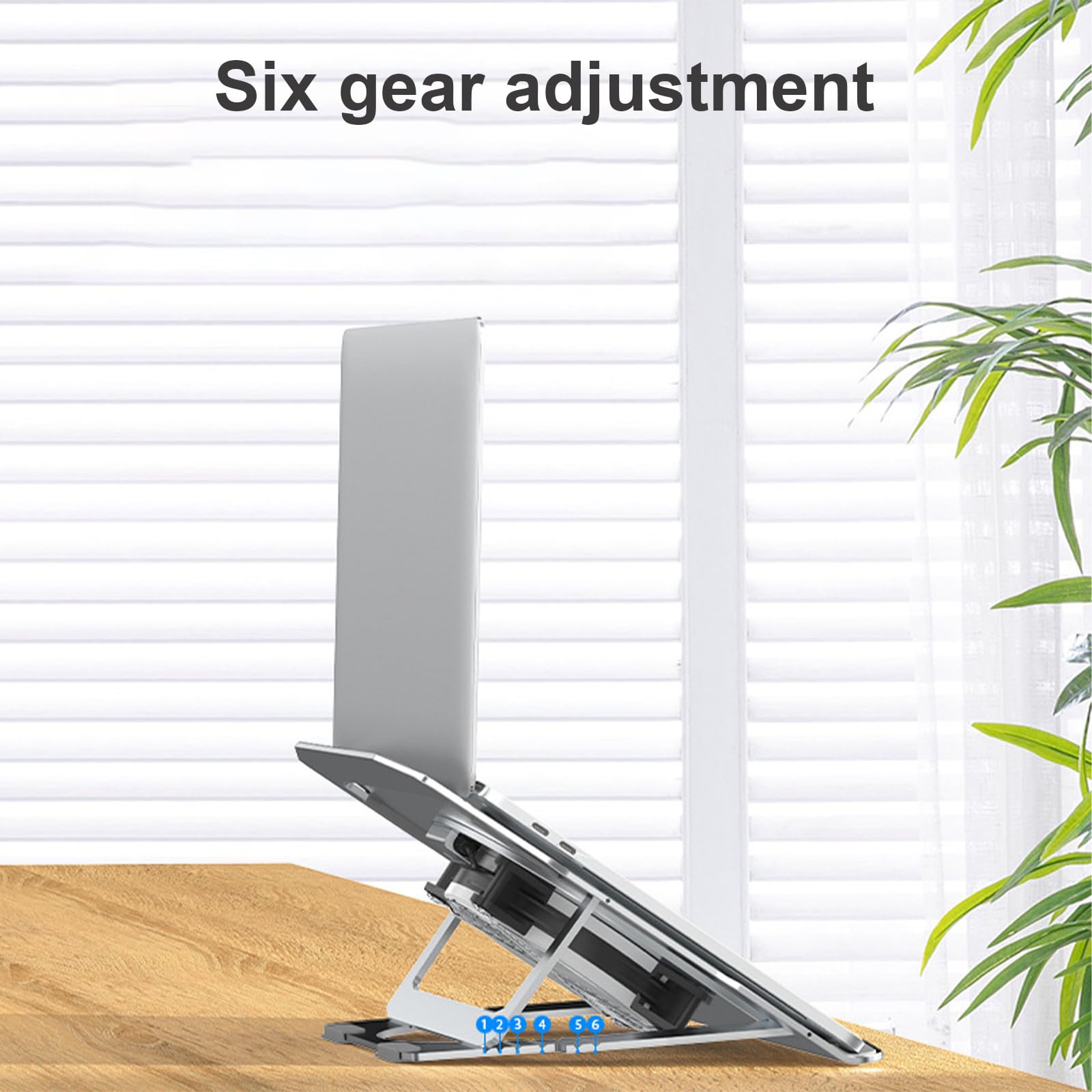 Soporte de aluminio para portátil con soporte de refrigeración mejorado, estable y antideslizante para uso diario, soportes de altura ajustables