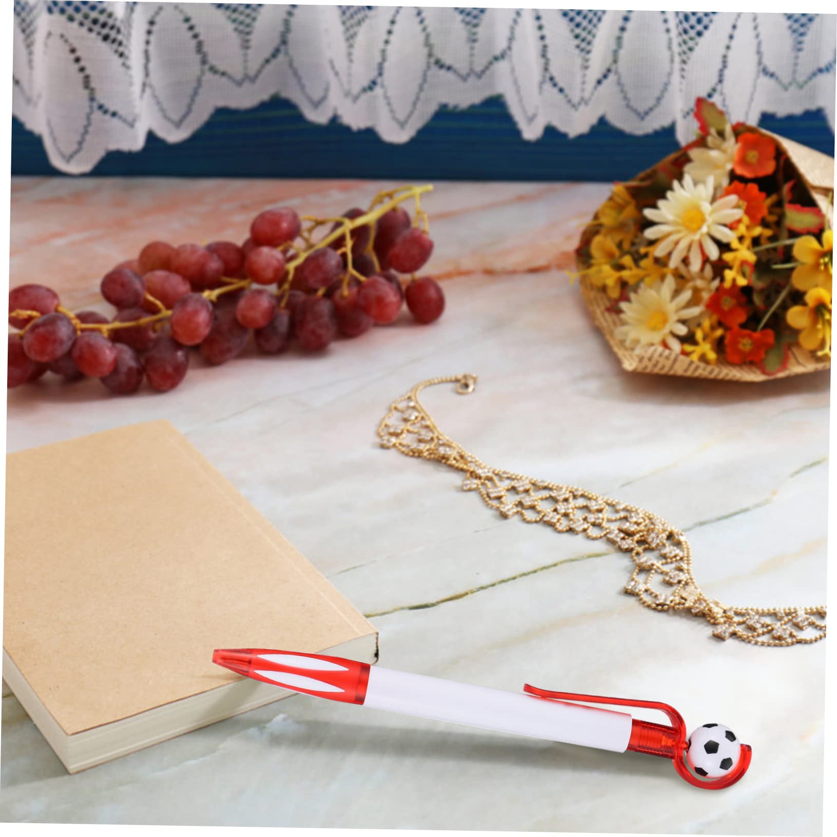 4 Set Penna A Sfera Matite Da Calcio Penne A Sfera Decorazioni Per Feste Di Compleanno A Tema Calcio Penne Decorative Per Il Calcio Pennarelli in Plastica 18 Pezzi * 4