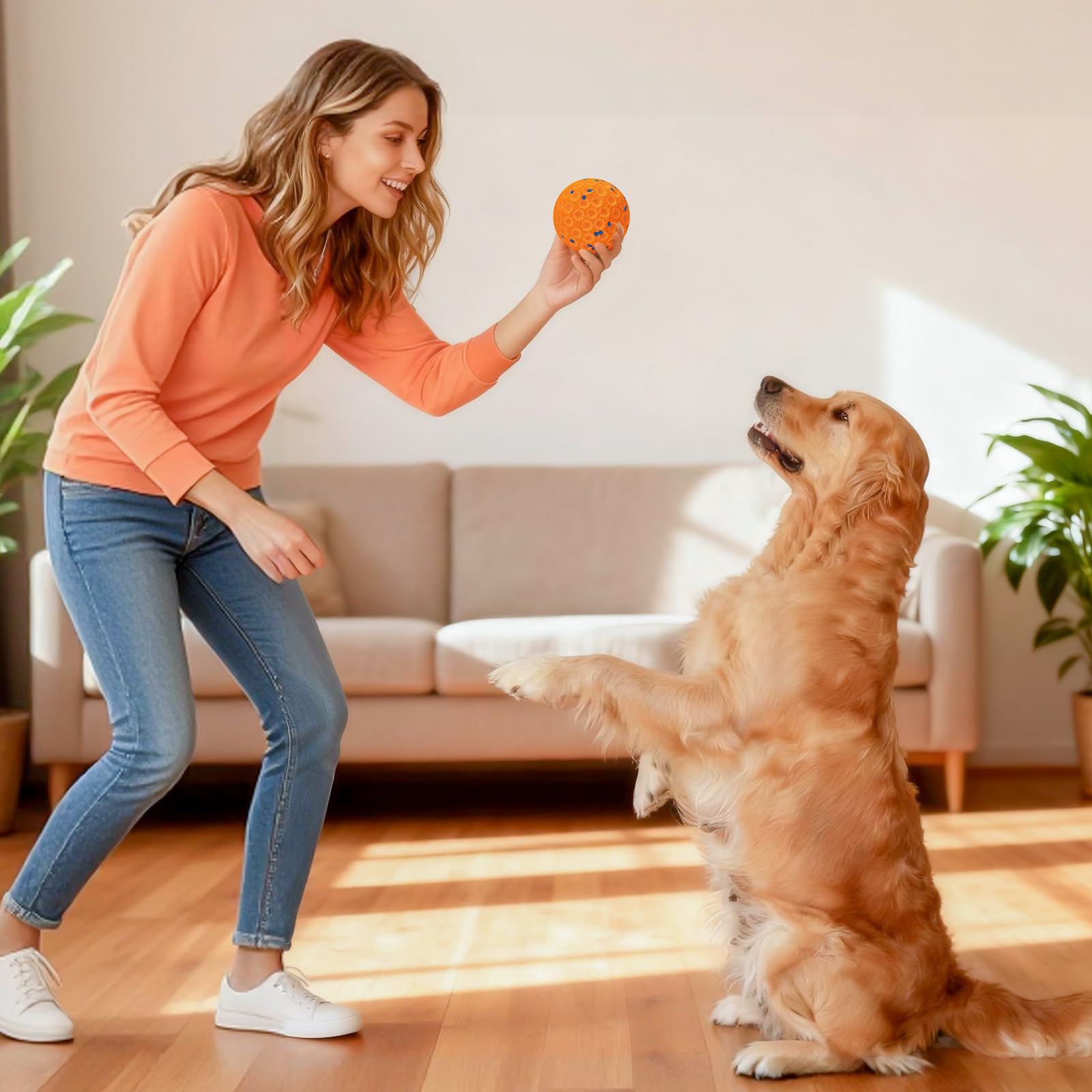 Pelota interactiva para perros a prueba de mordeduras para masticadores agresivos, juguete automóvil y vibrador automático con 3 modos, impermeable IP54 y material E-TPU, ideal para perros