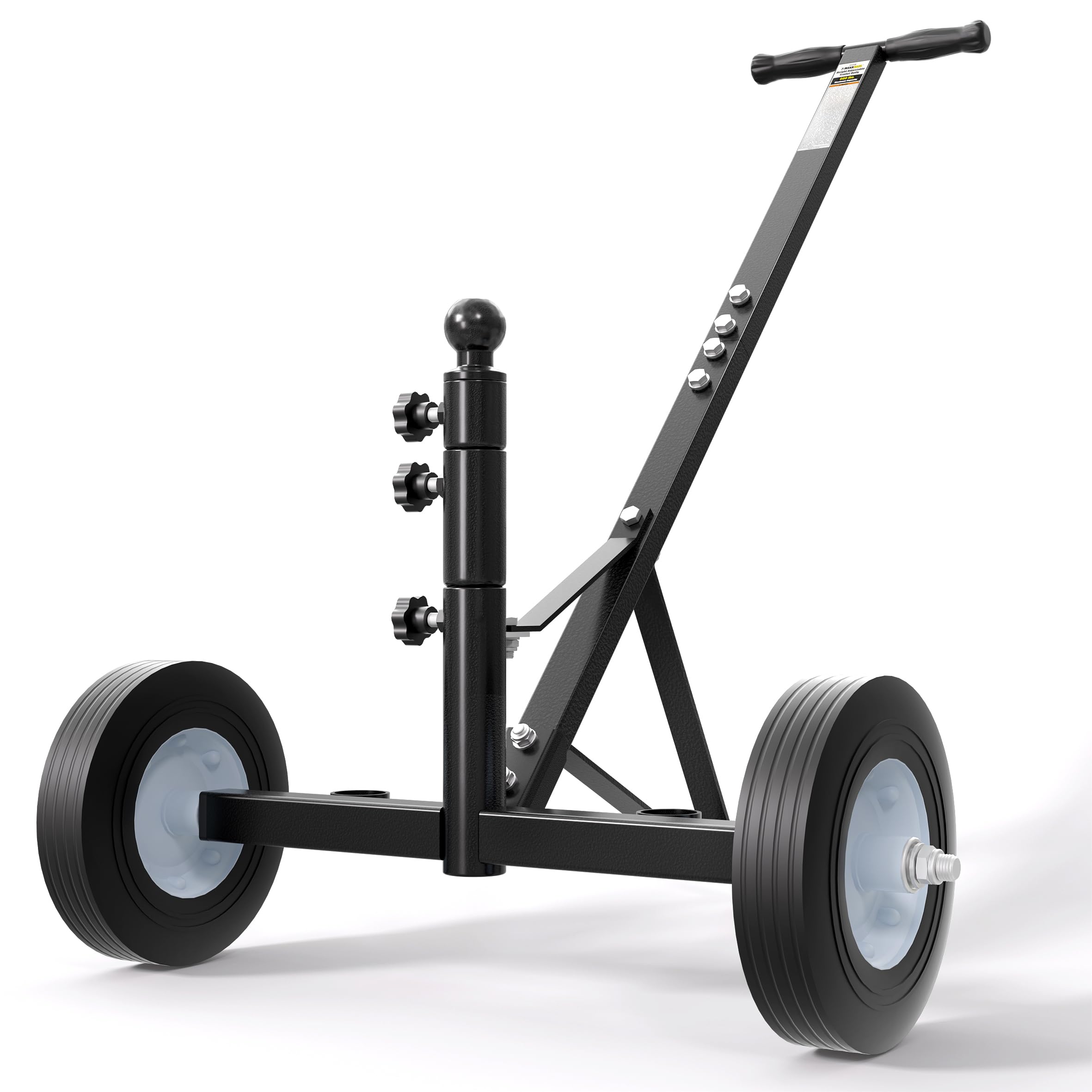 MaxxHaul Heavy-Duty Trailer Dolly - 600 lb Capacity - 4 Adjustable Heights - Flat Free Tires (51226)