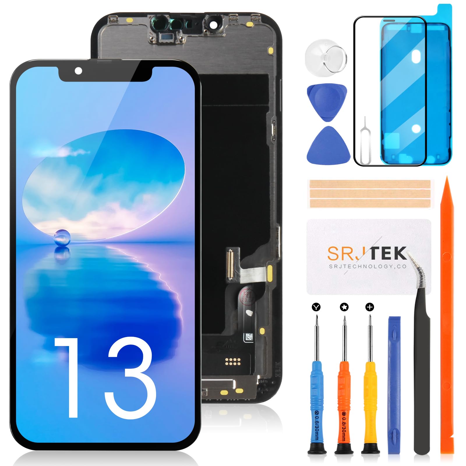 Amazon.co.jp: SRJTEK for iPhone 13 6.1インチ A2633, A2482, A2631