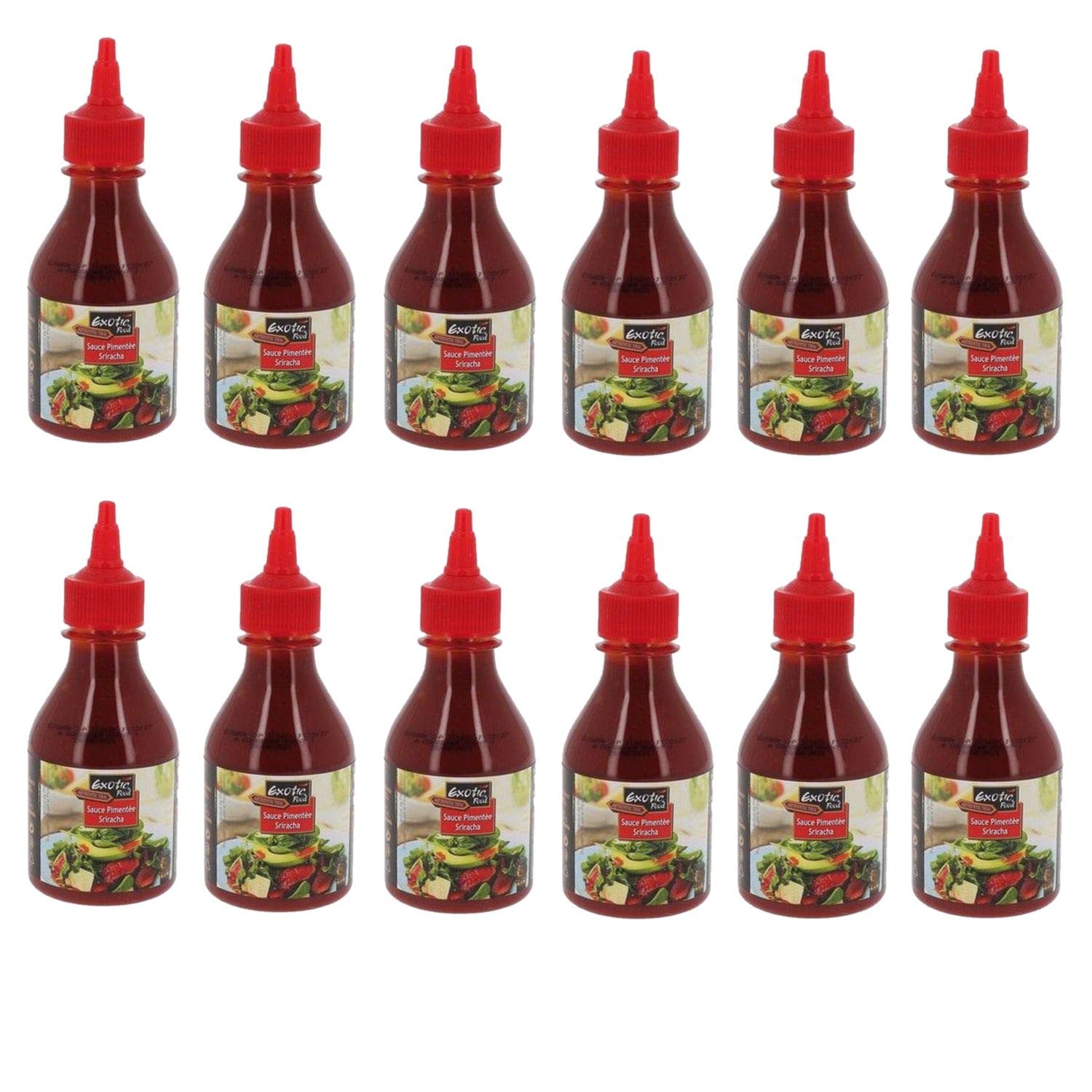 Lot 12x Sauce pimentée Sriracha - Exotic Food - bouteille 225g