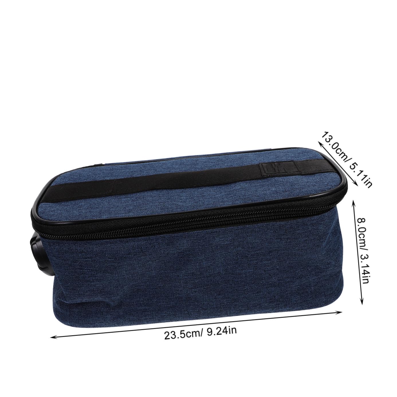 Trousse per Trucchi da Viaggio Blu in Oxford Scomparti