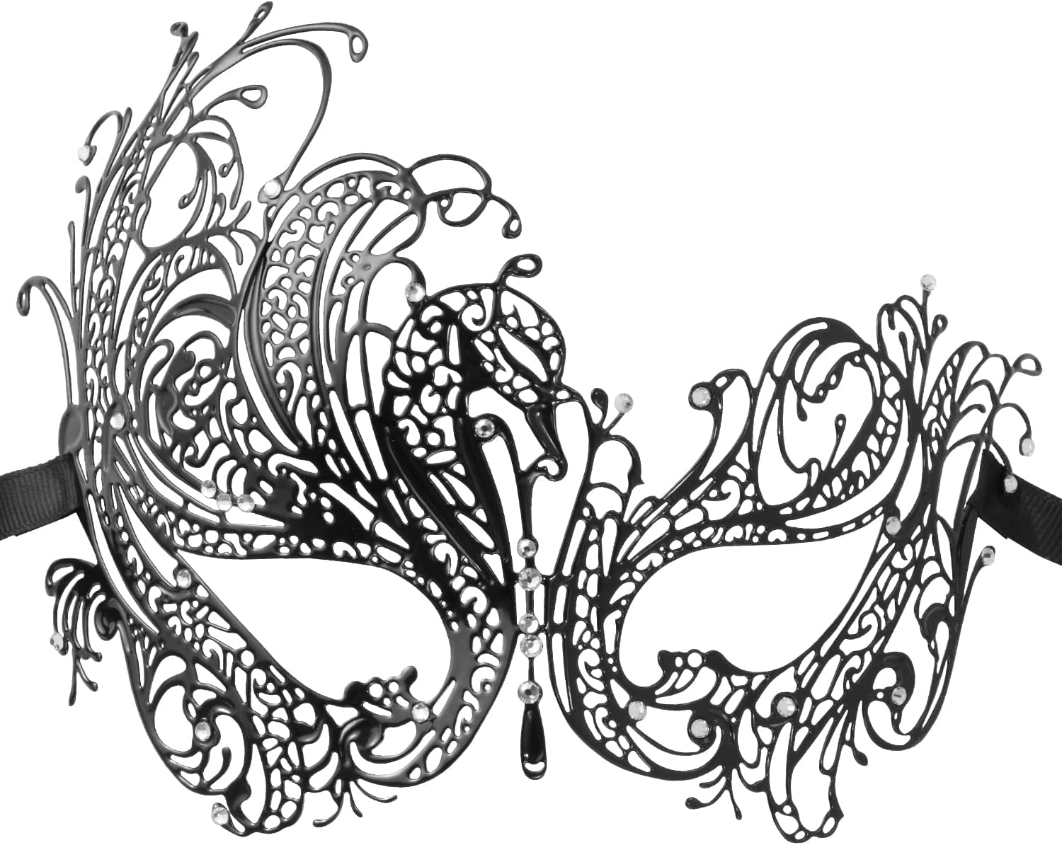 Coddsmz Couple Mask Half Venetian Masquerade Ball Mask Mardi Gras Mask Christmas Cosplay Costume Halloween Party Mask 2 Pack - Image 6